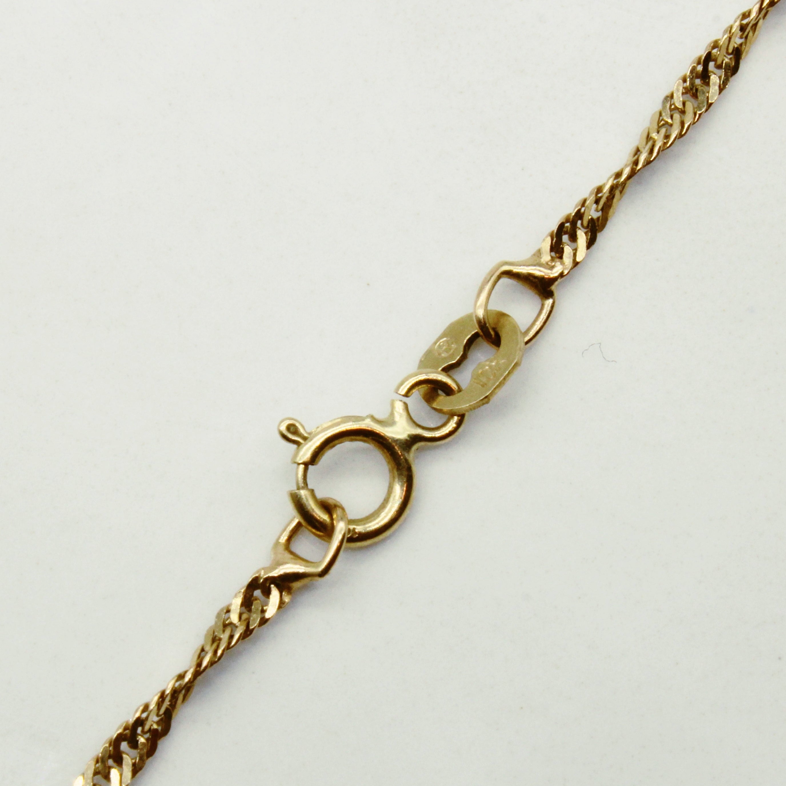 10k Yellow Gold Rope Link Chain | 18" |