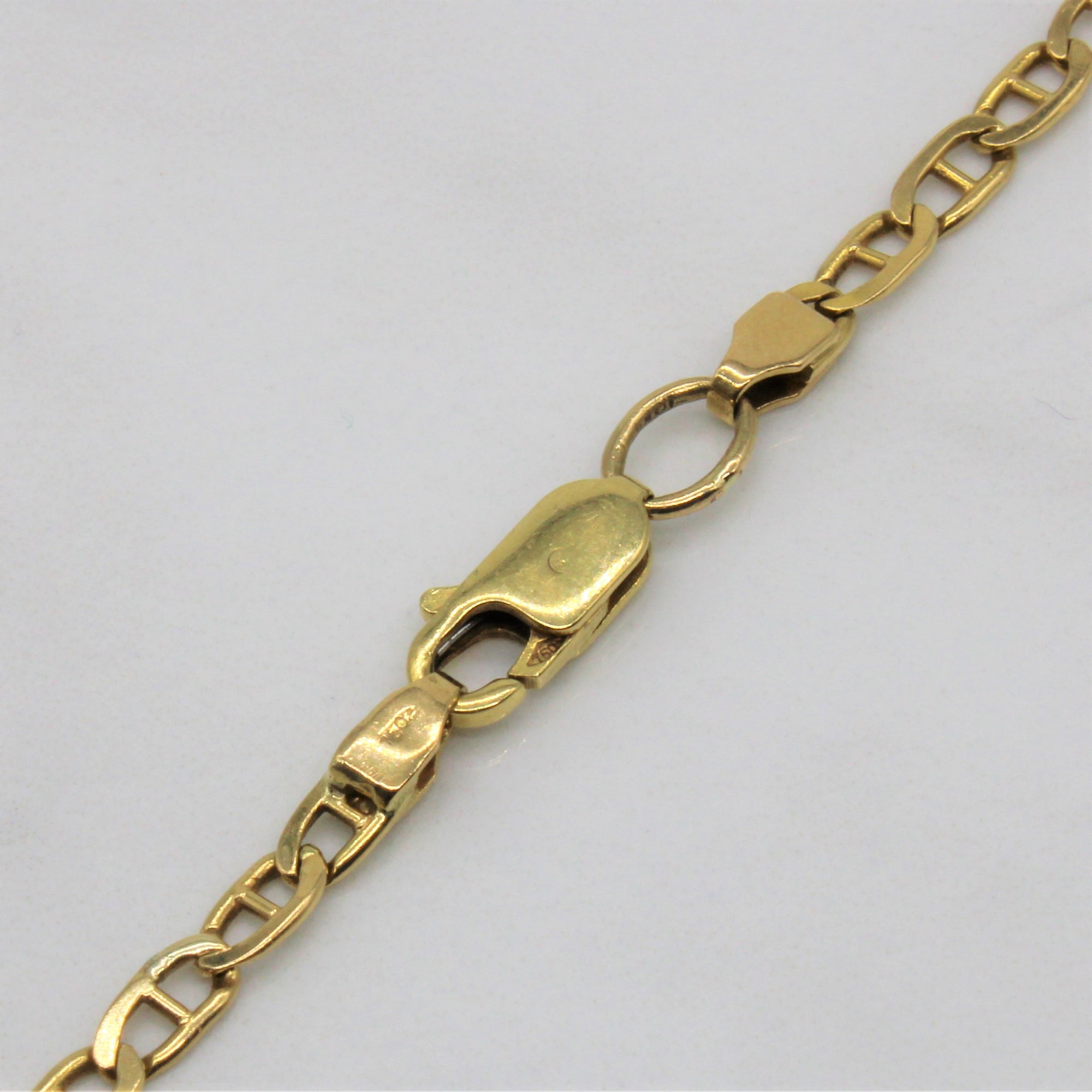 18k Yellow Gold Anchor Chain | 18