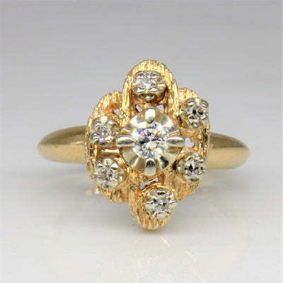 Diamond Illusion Cluster Ring | 0.19ctw | SZ 5.75 |