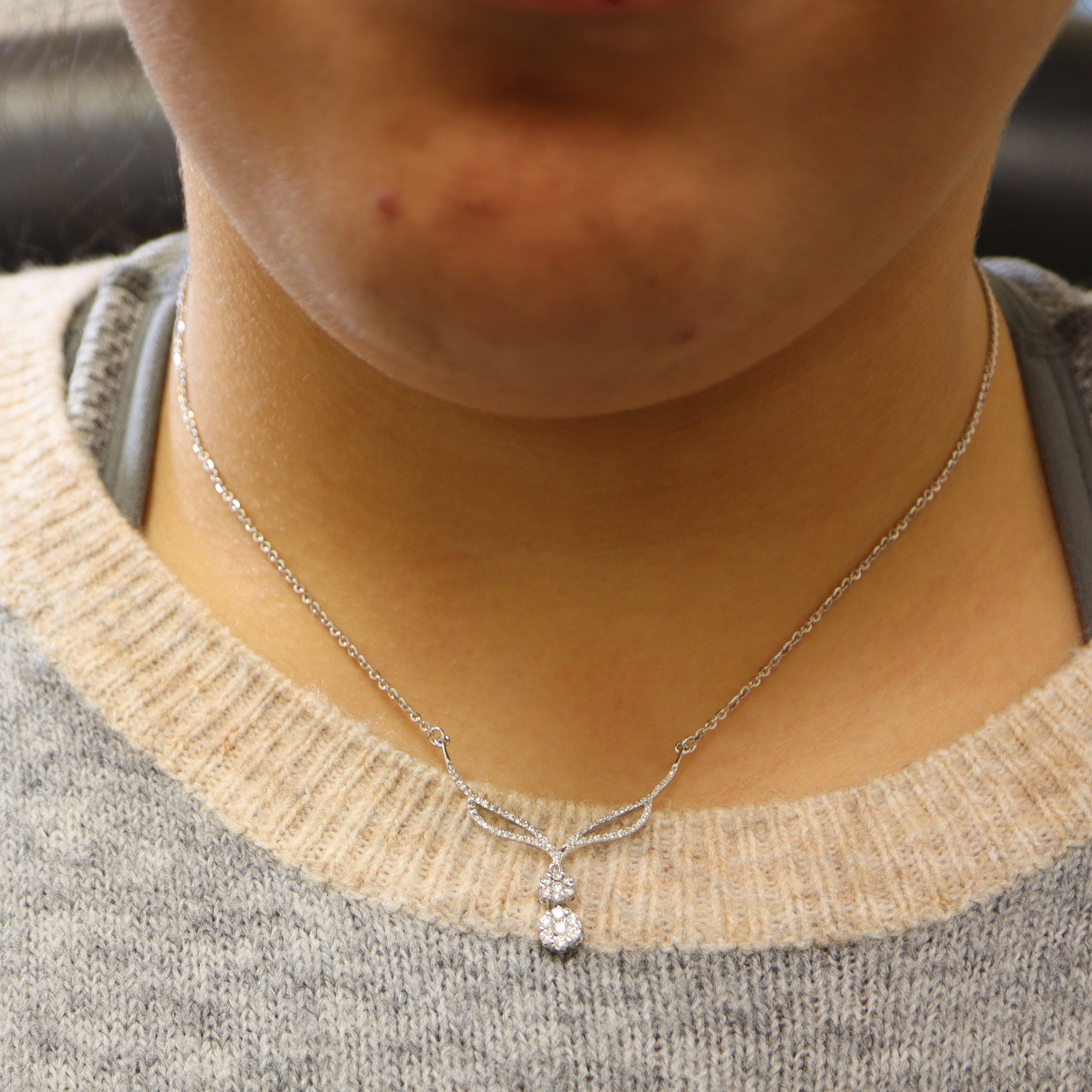 Diamond Drop Necklace | 0.46ctw | 16.5" |