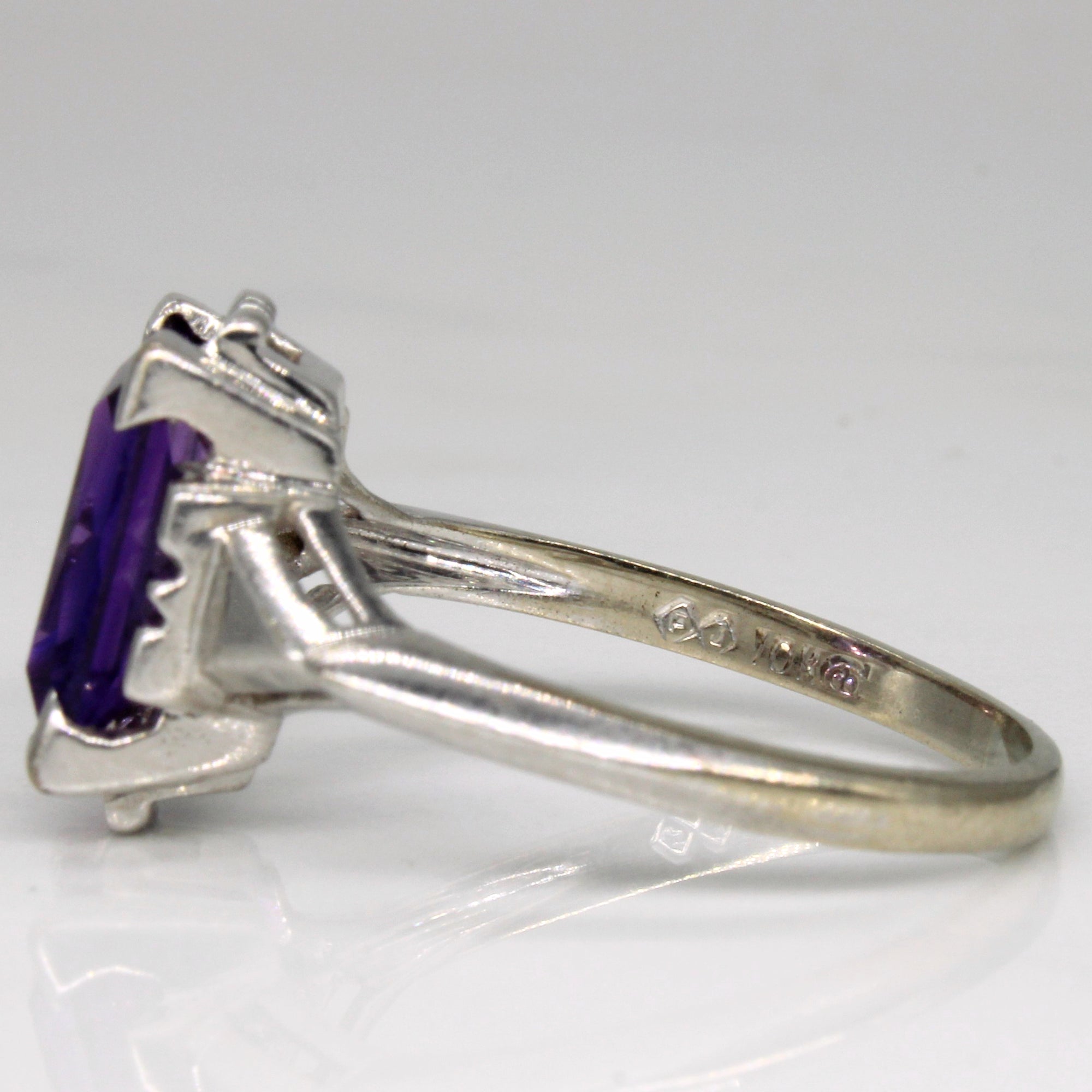 Synthetic Purple Sapphire Cocktail Ring | 3.50ct | SZ 9 |