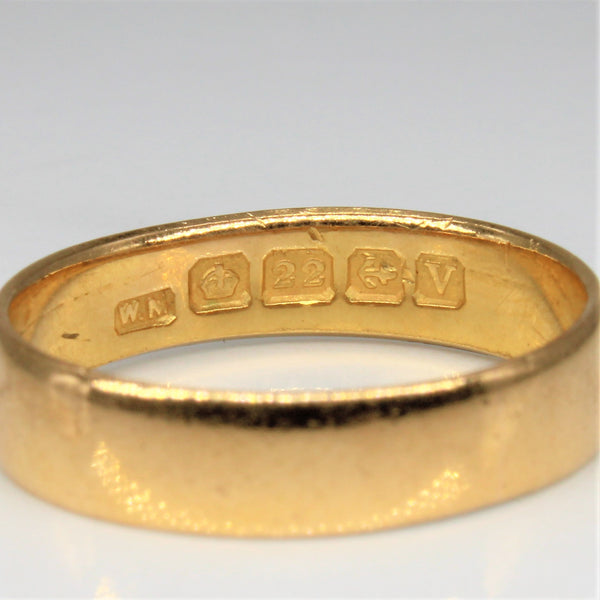 1920s Yellow Gold Band | SZ 6.75 |