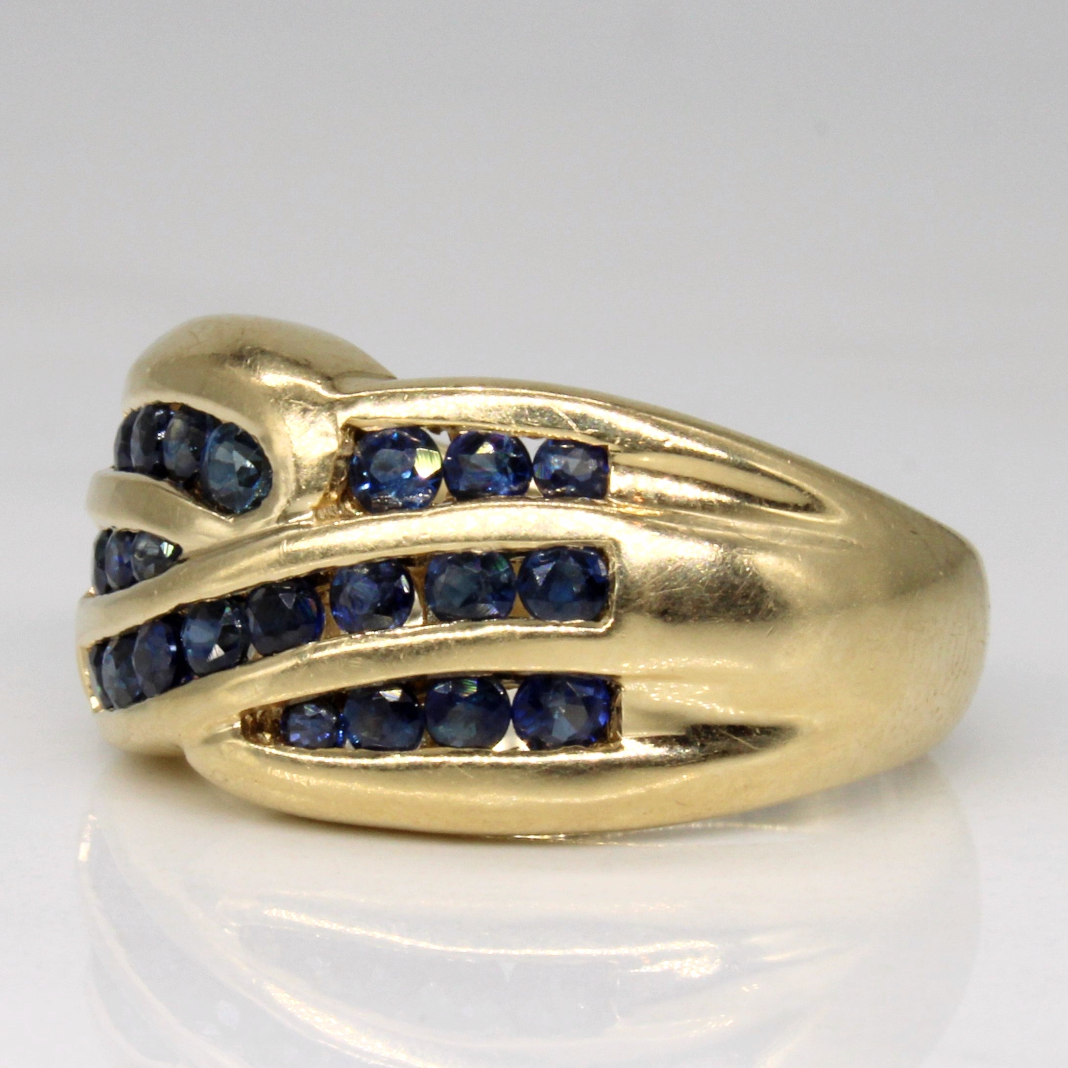 Channel Set Sapphire Ring | 0.66ctw | SZ 6.5 |