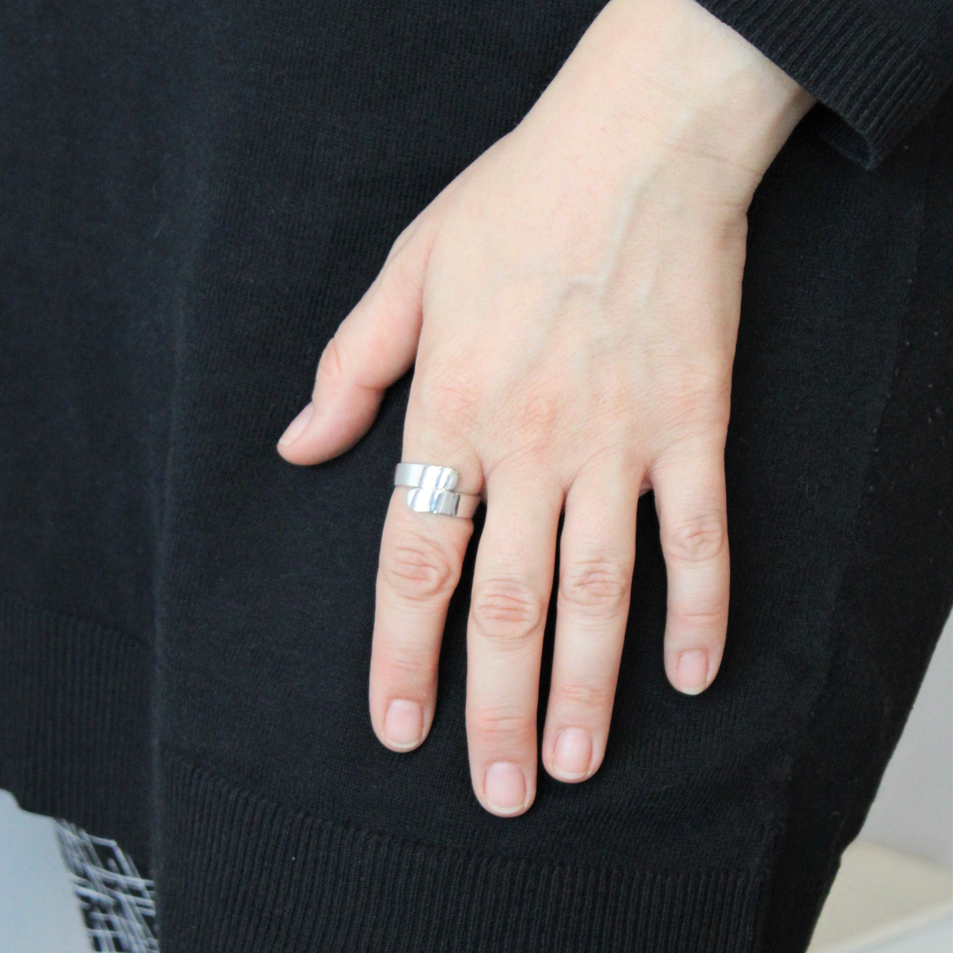 White Gold Wrap Ring | SZ 10 |