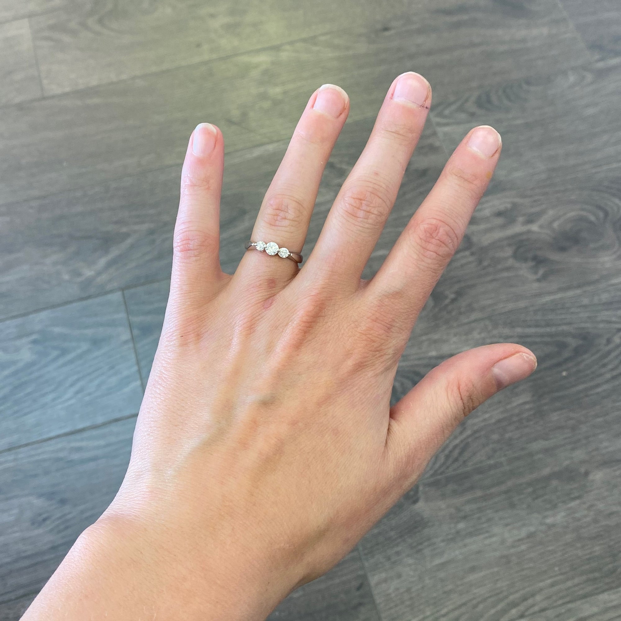 Three Stone Diamond Engagement Ring | 0.50ctw | SZ 5 |