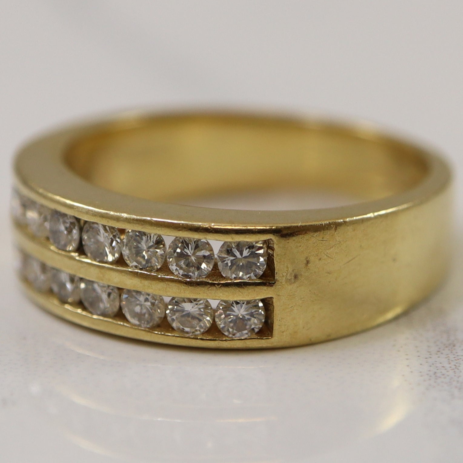 Double Row Diamond Ring | 0.48ctw | SZ 6.5 |