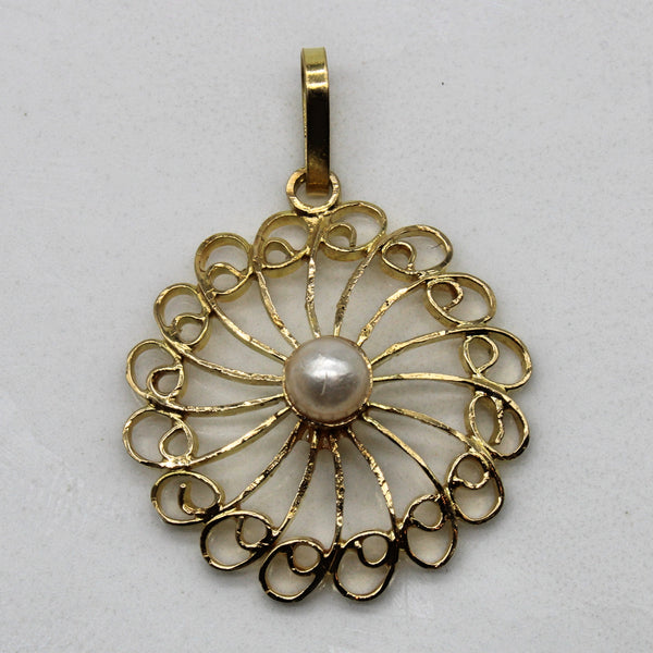 Ornate Pearl Pendant |