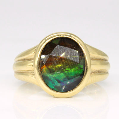 Ammolite Cocktail Ring | 2.34ct | SZ 7.5 |