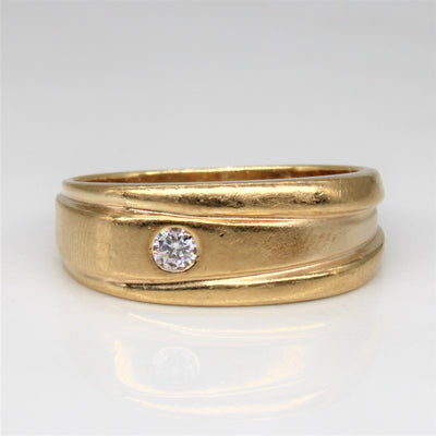 Flush Set Diamond Ring | 0.07ct | SZ 8 |