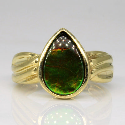 Ammolite Cocktail Ring | 1.48ct | SZ 7.25 |