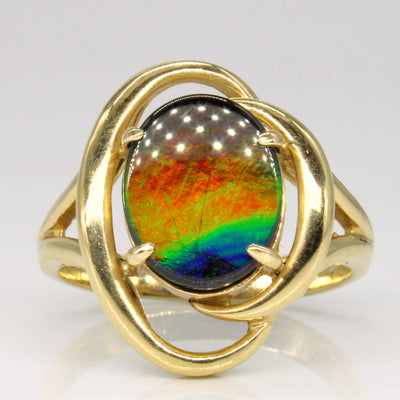 Ammolite Cocktail Ring | 1.80ct | SZ 7.5 |