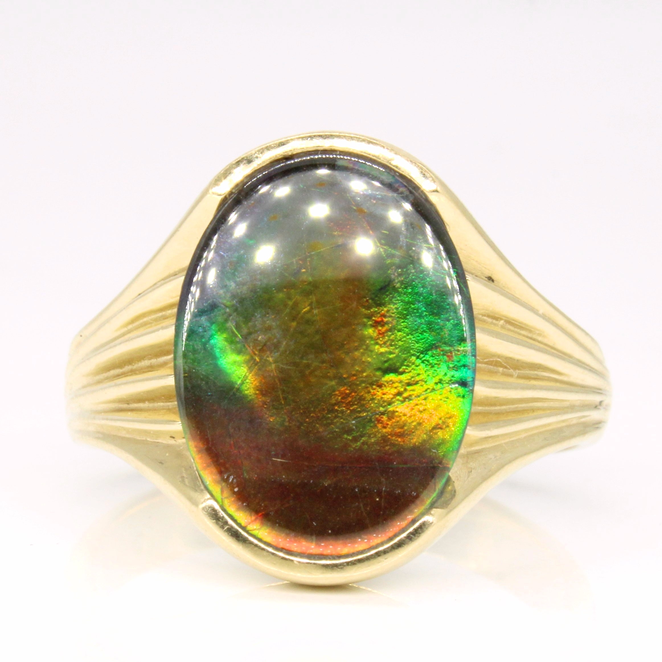 Ammolite Cocktail Ring | 2.70ct | SZ 11.25 |