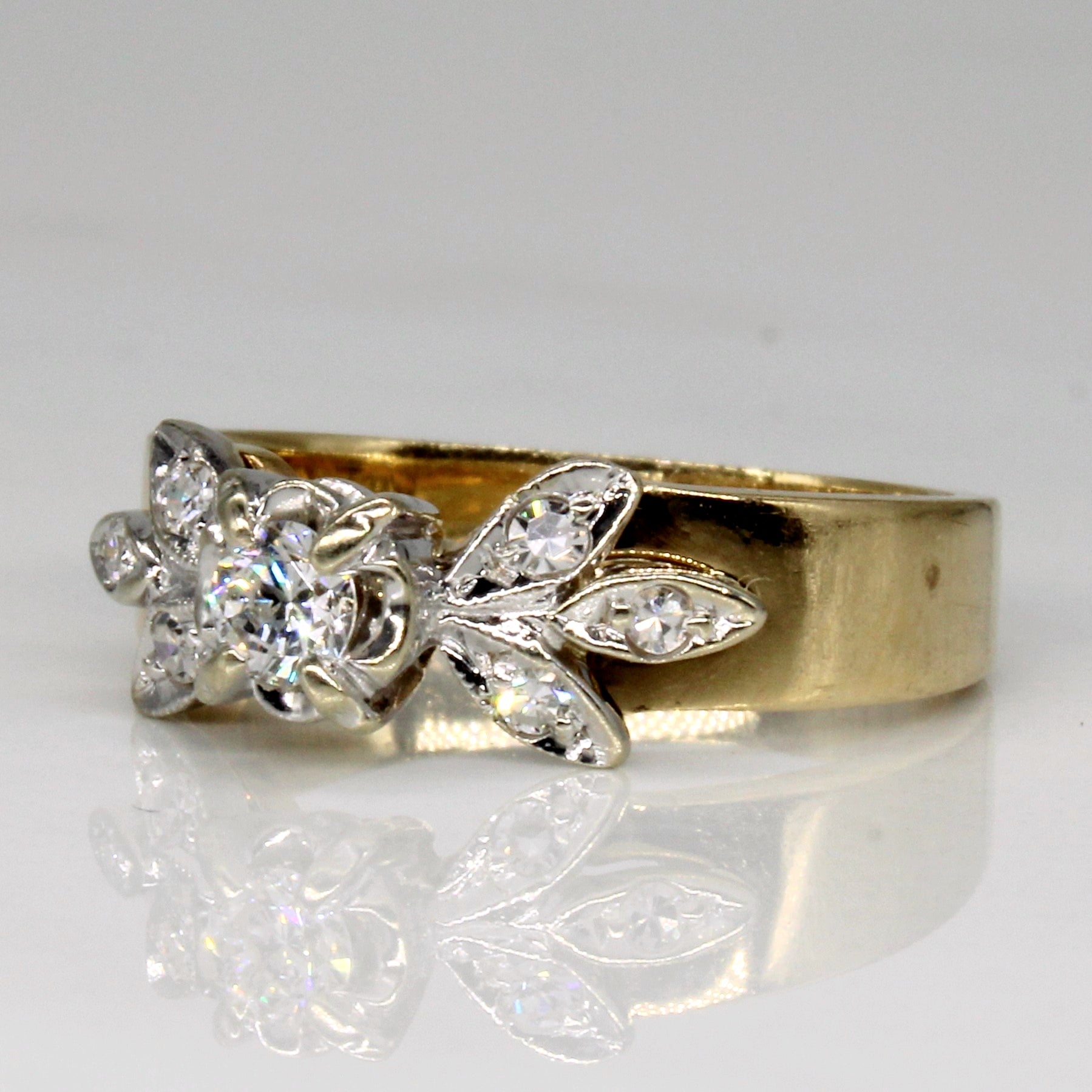 Diamond High Set Cluster Ring | 0.21ctw | SZ 6 |