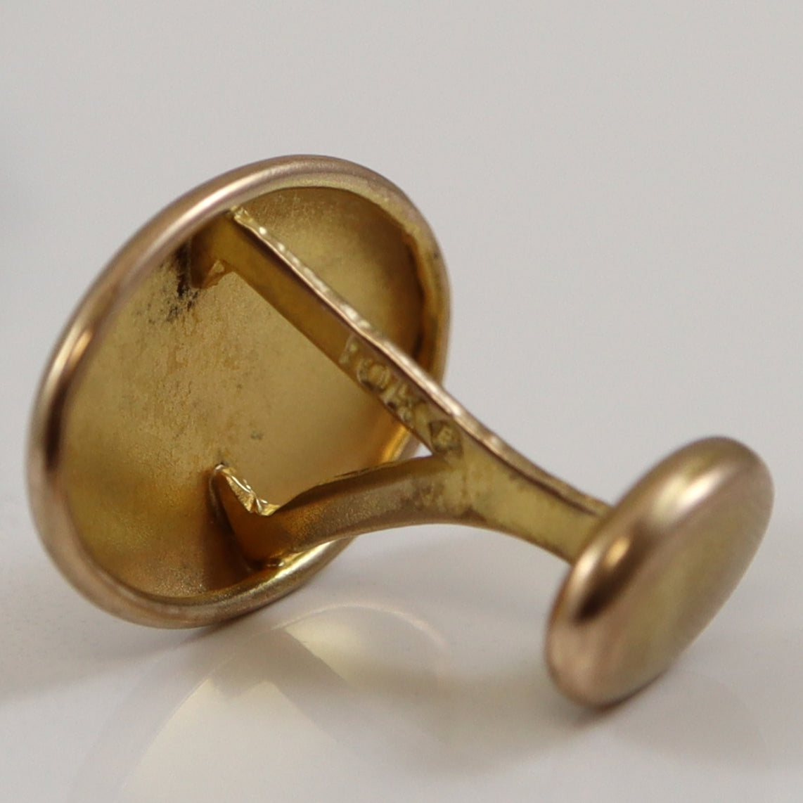 Initial 'RJ' Yellow Gold Cufflinks |