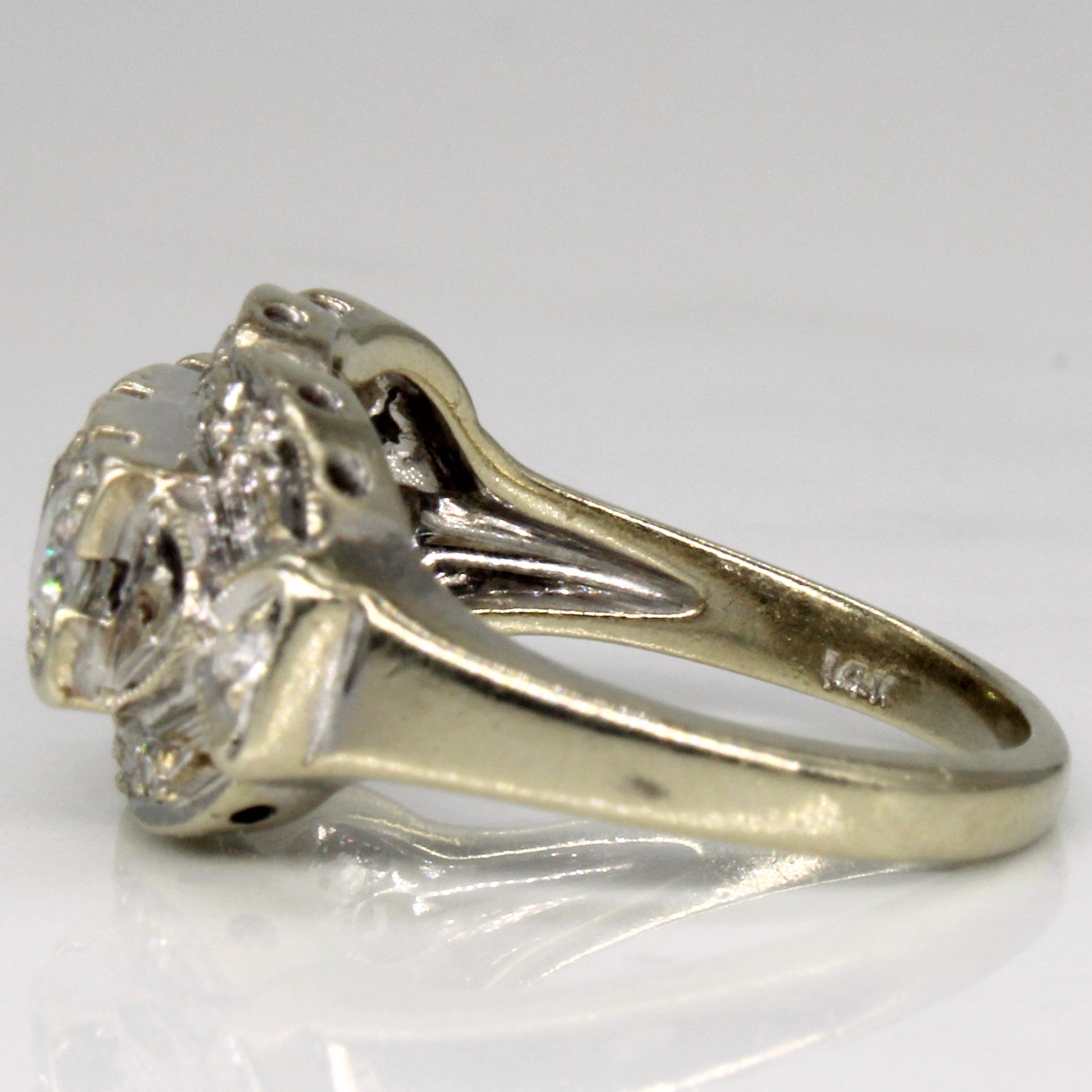 Diamond Vintage Engagement Ring | 1.01ctw | SZ 6 |