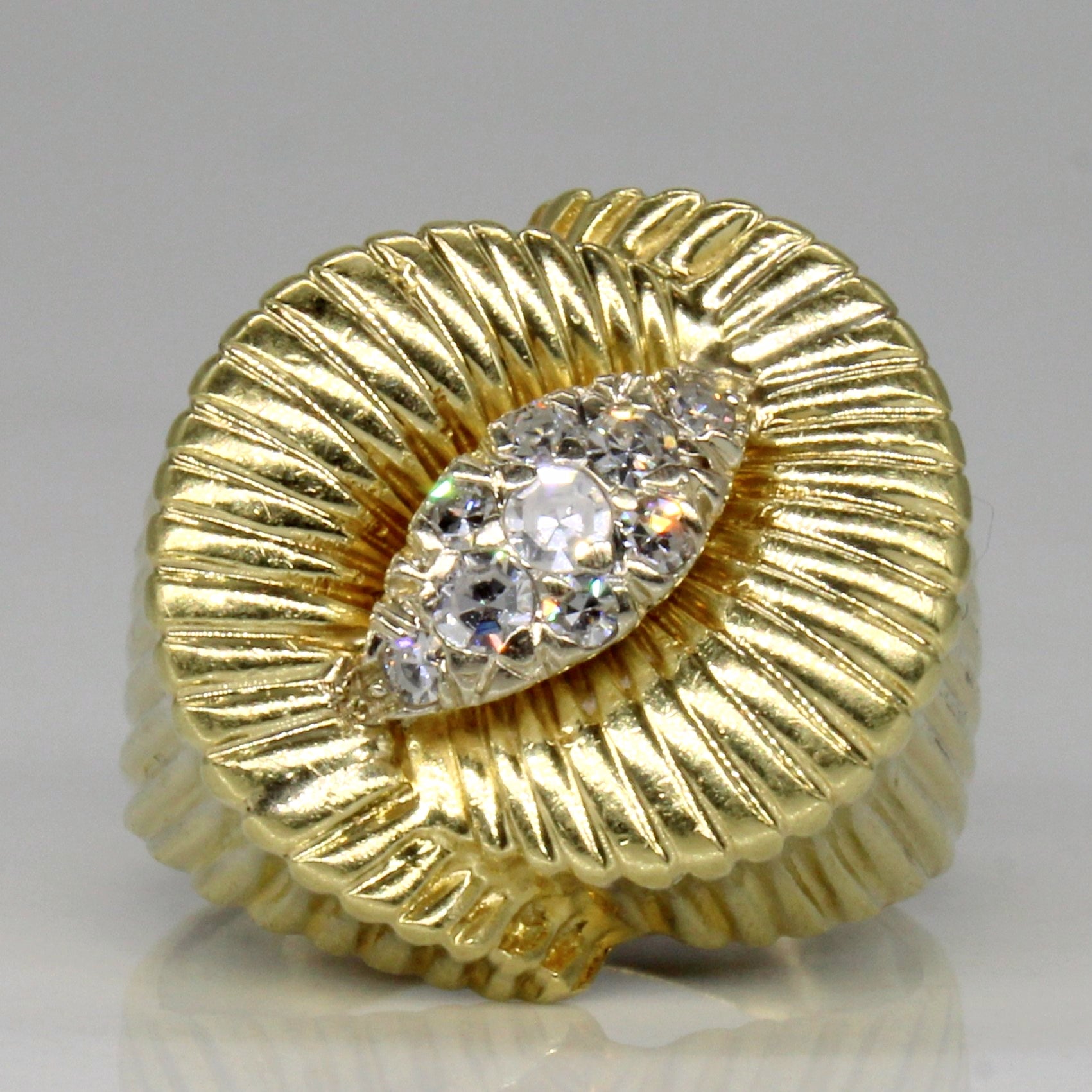 Diamond Cluster Cocktail Ring | 0.15ctw | SZ 4 |