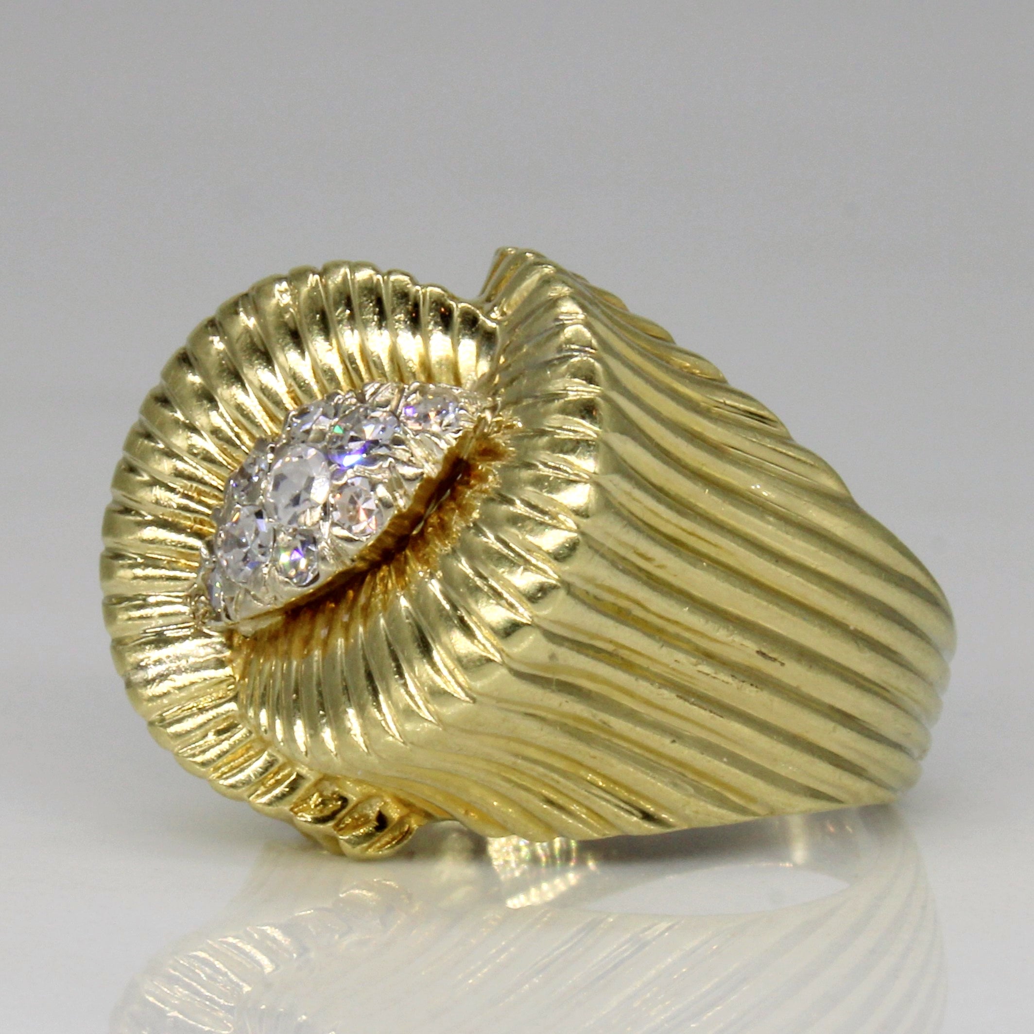 Diamond Cluster Cocktail Ring | 0.15ctw | SZ 4 |