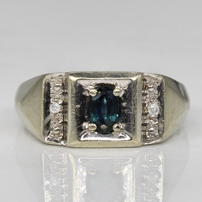 Sapphire & Diamond Ring | 0.35ct, 0.01ctw | SZ 7.75 |