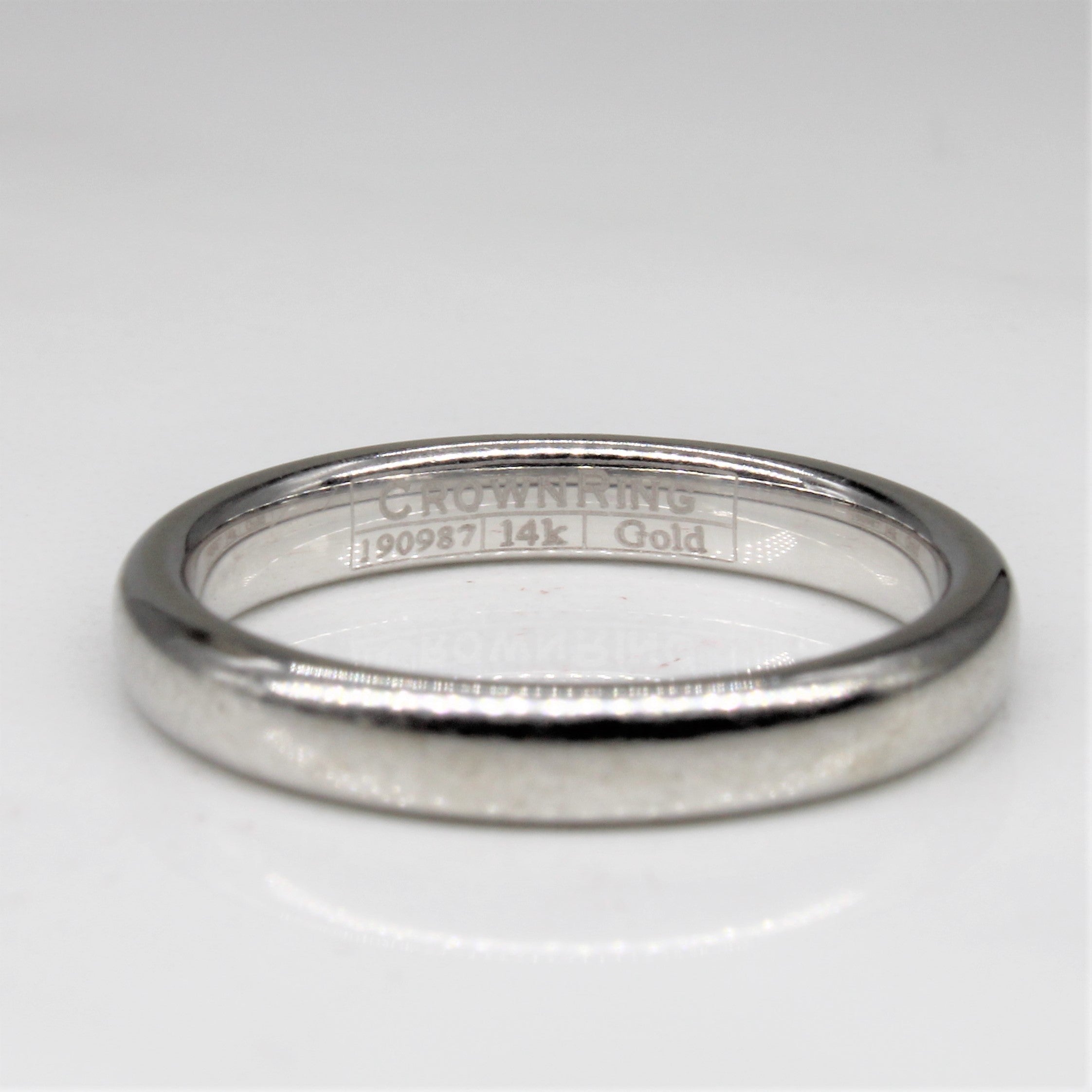 14k White Gold Band | SZ 5.5 |