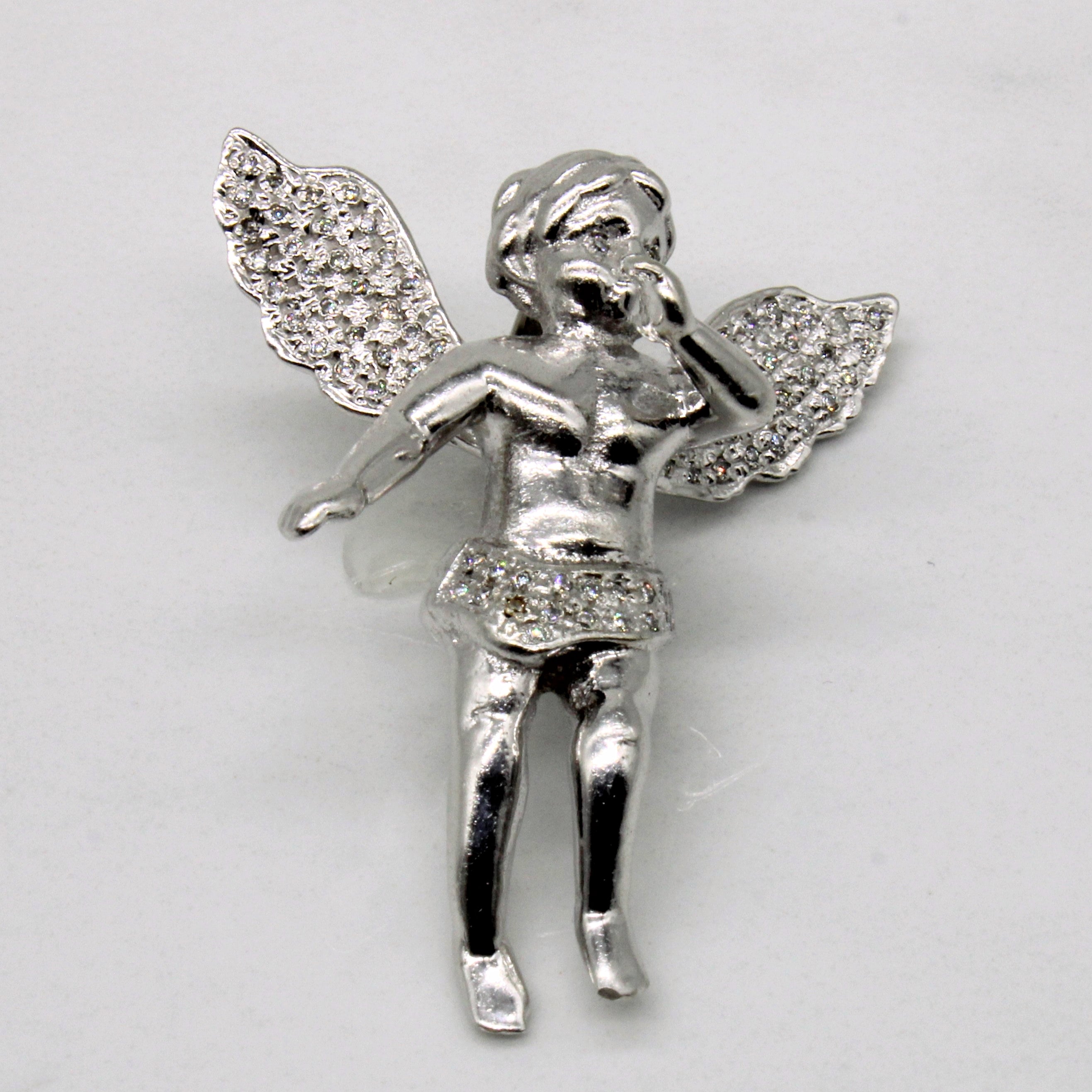 Pendentif Chérubin en Diamant | 0,24 ct | 