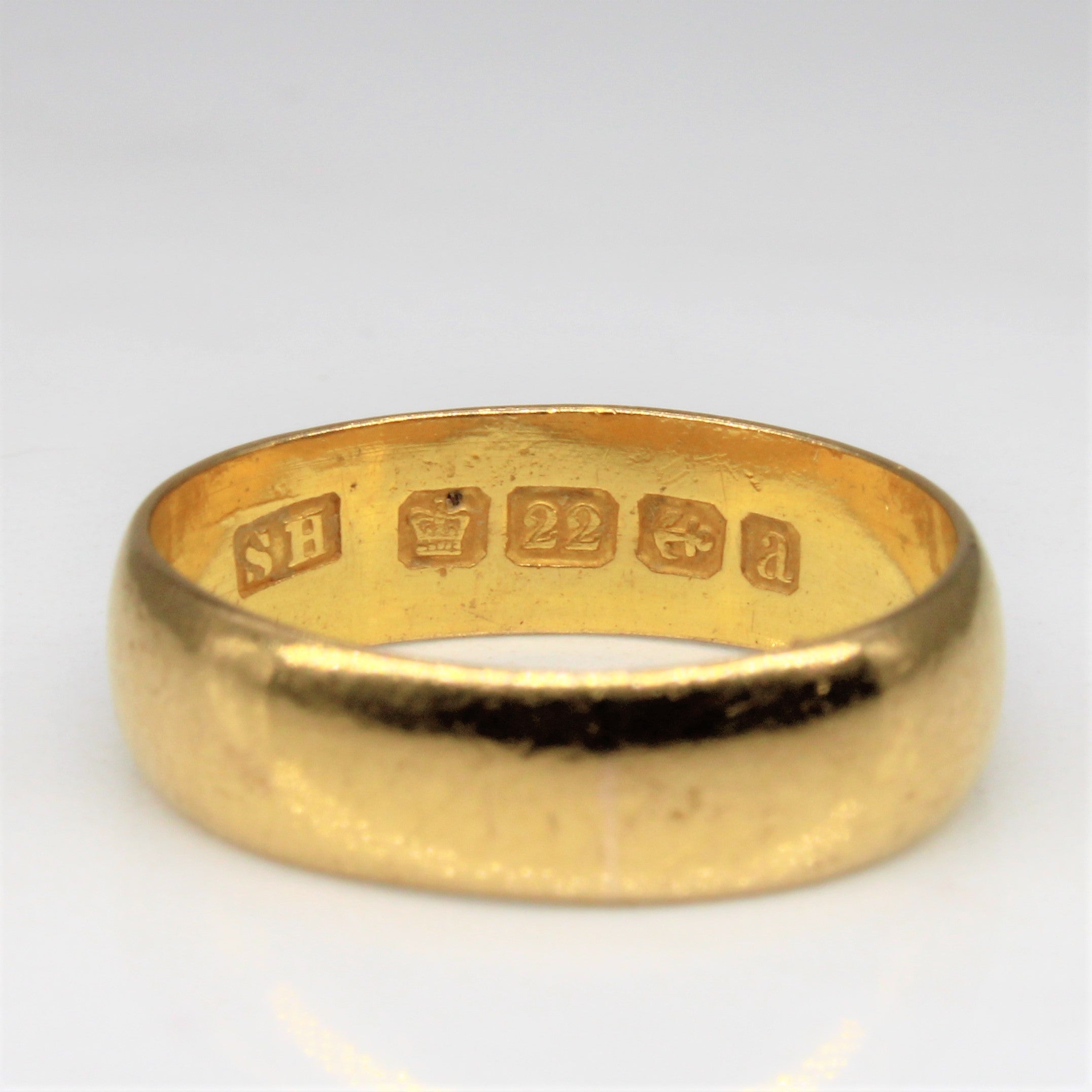 1900 Victorian Birmingham Yellow Gold Band | SZ 5 |