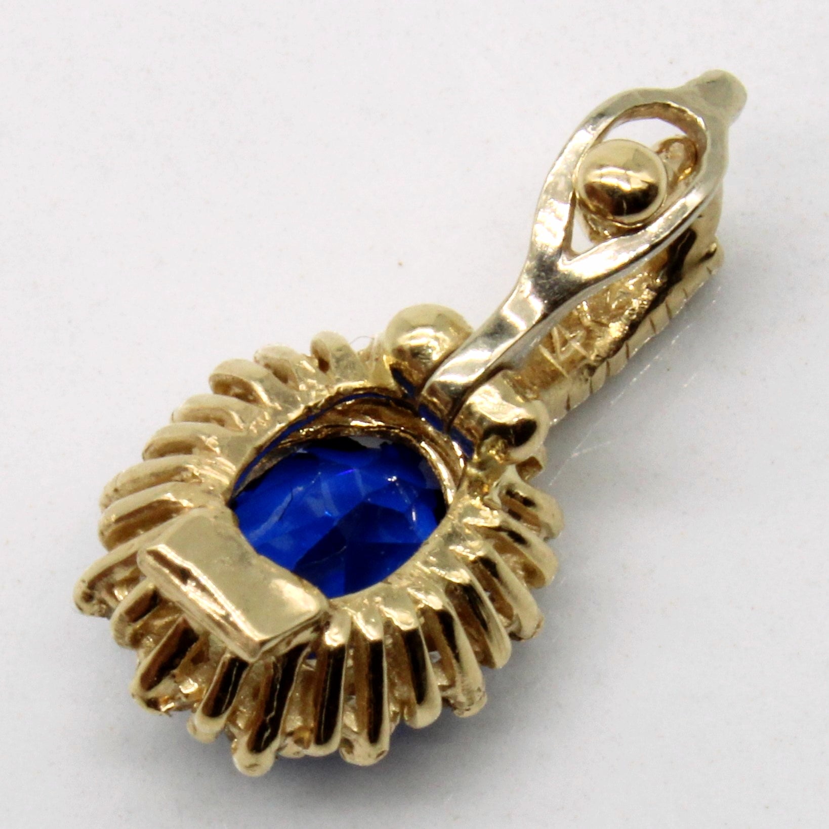 Synthetic Spinel & Diamond Pendant | 1.30ct, 0.15ctw |