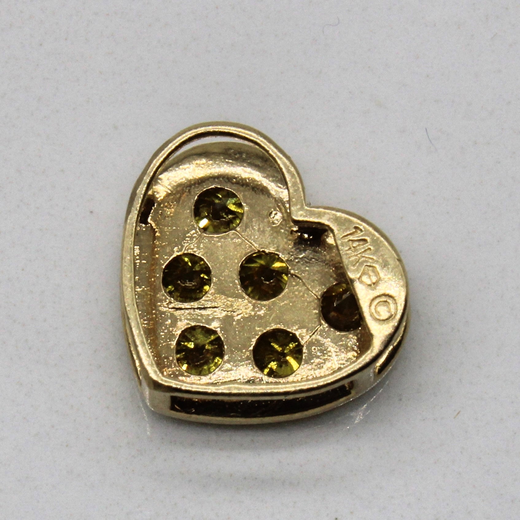 Yellow Diamond Heart Pendant | 0.36ctw |