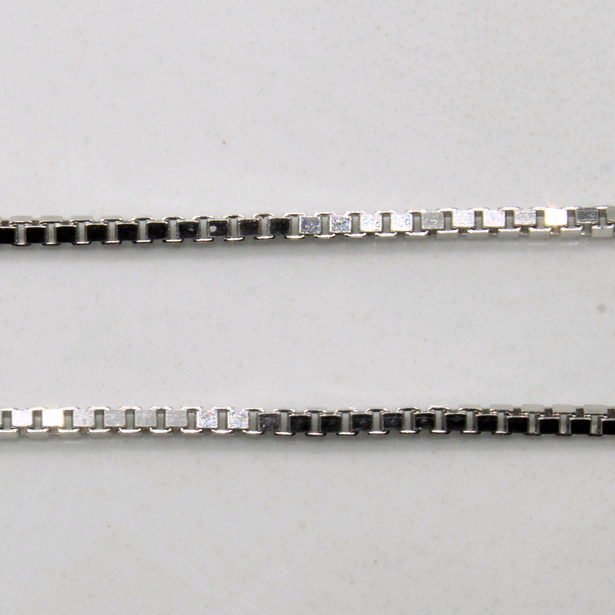 Sapphire & Diamond Triangular Necklace | 0.40ct, 0.03ctw | 16" |