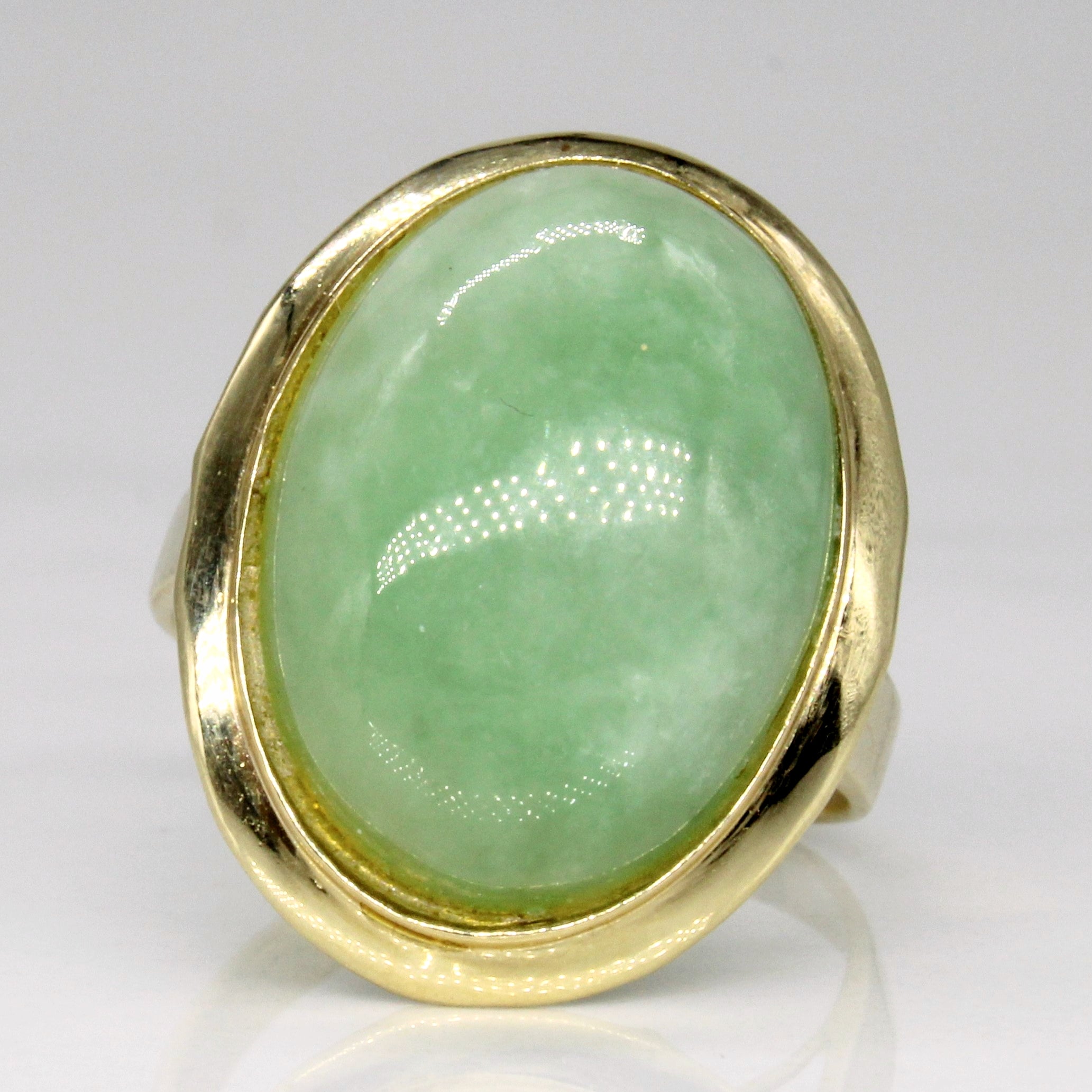 Jadeite Cocktail Ring | 10.60ct | SZ 6.75 |