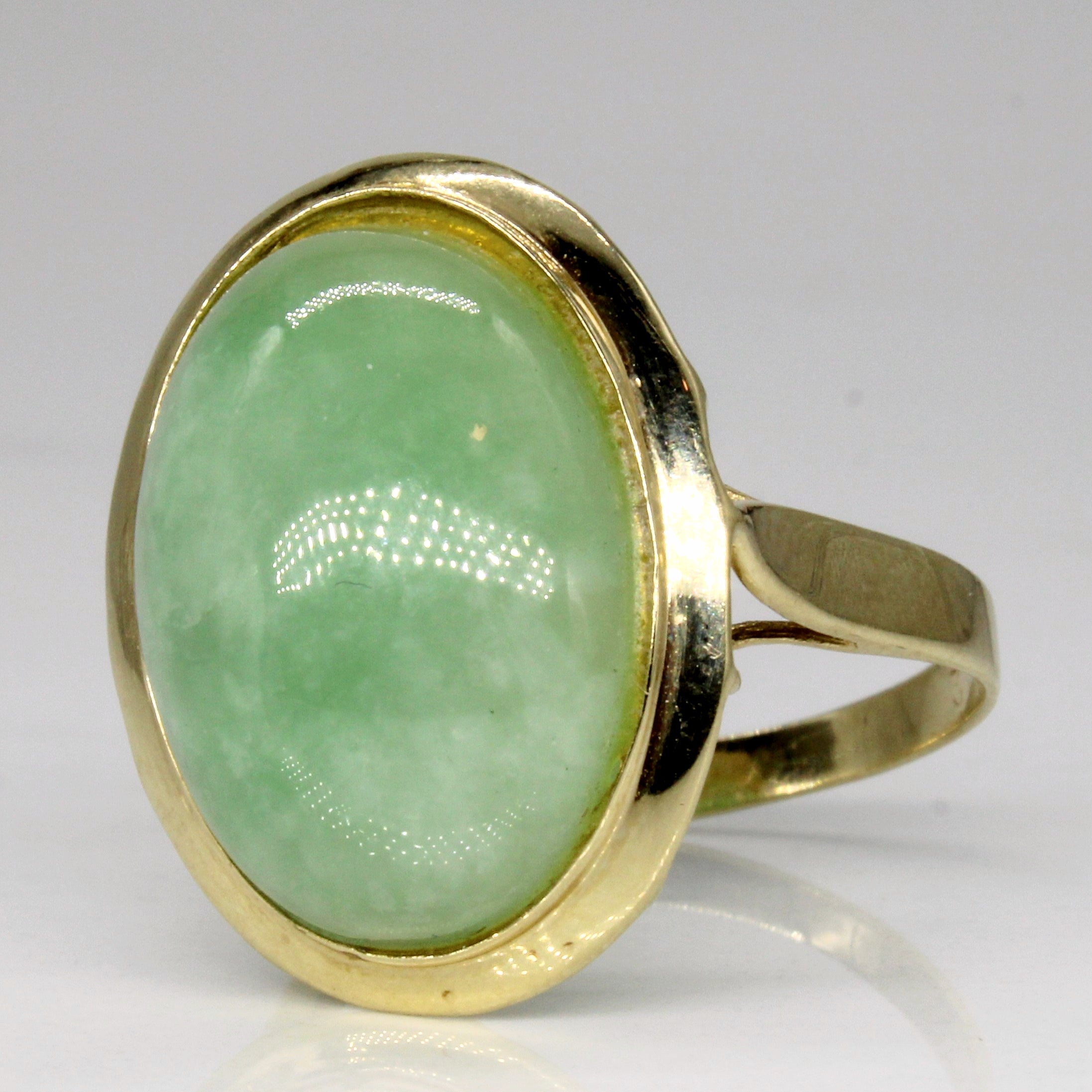 Jadeite Cocktail Ring | 10.60ct | SZ 6.75 |