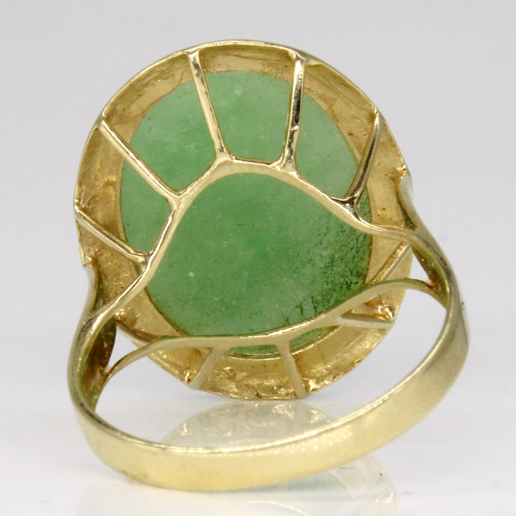 Jadeite Cocktail Ring | 10.60ct | SZ 6.75 |