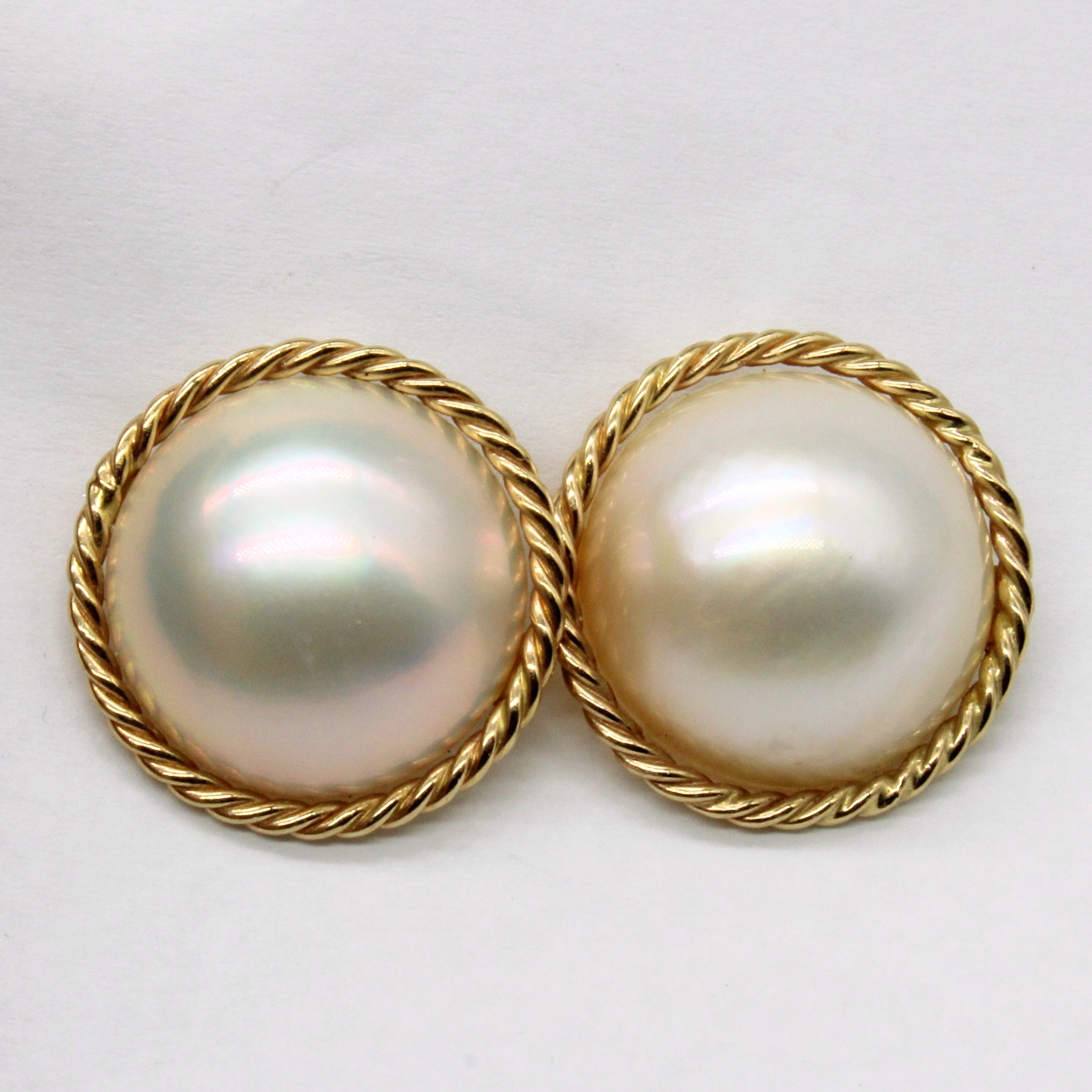 Mabe Pearl Cocktail Earrings
