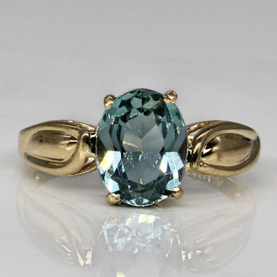 Blue Topaz Cocktail Ring | 2.02ct | SZ 6.75 |