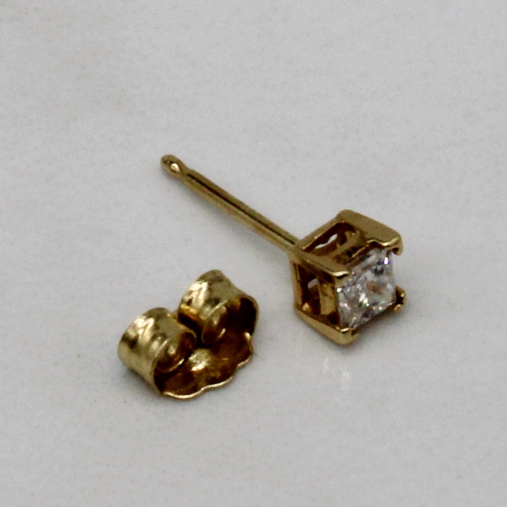 Princess Cut Diamond Stud Earrings | 0.26ctw |