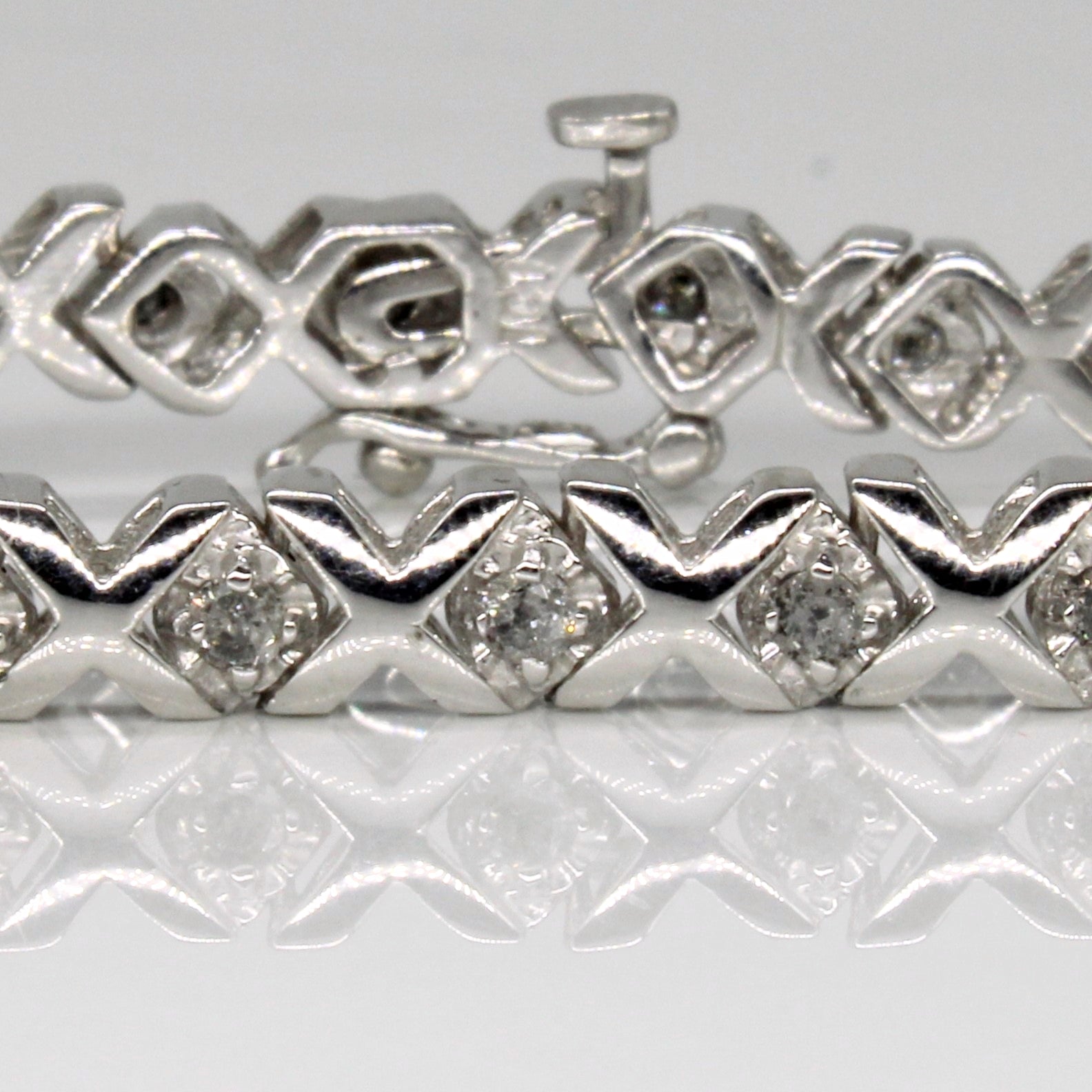 XO Diamond Tennis Bracelet | 0.75ctw | 7