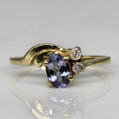 Tanzanite & Diamond Twist Ring | 0.30ct, 0.06ctw | SZ 5.5 |