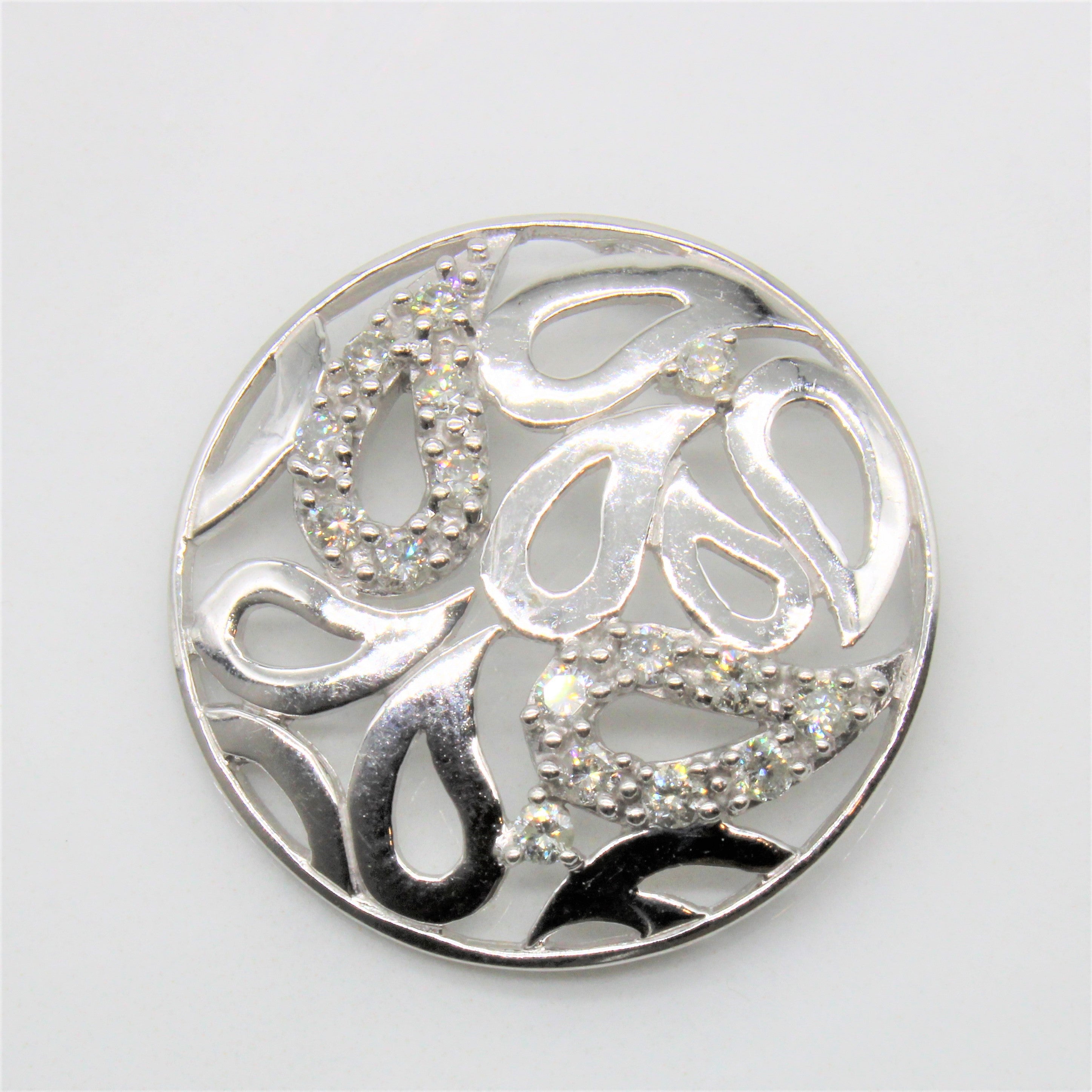 Diamond Swirl Pendant | 0.50ctw |