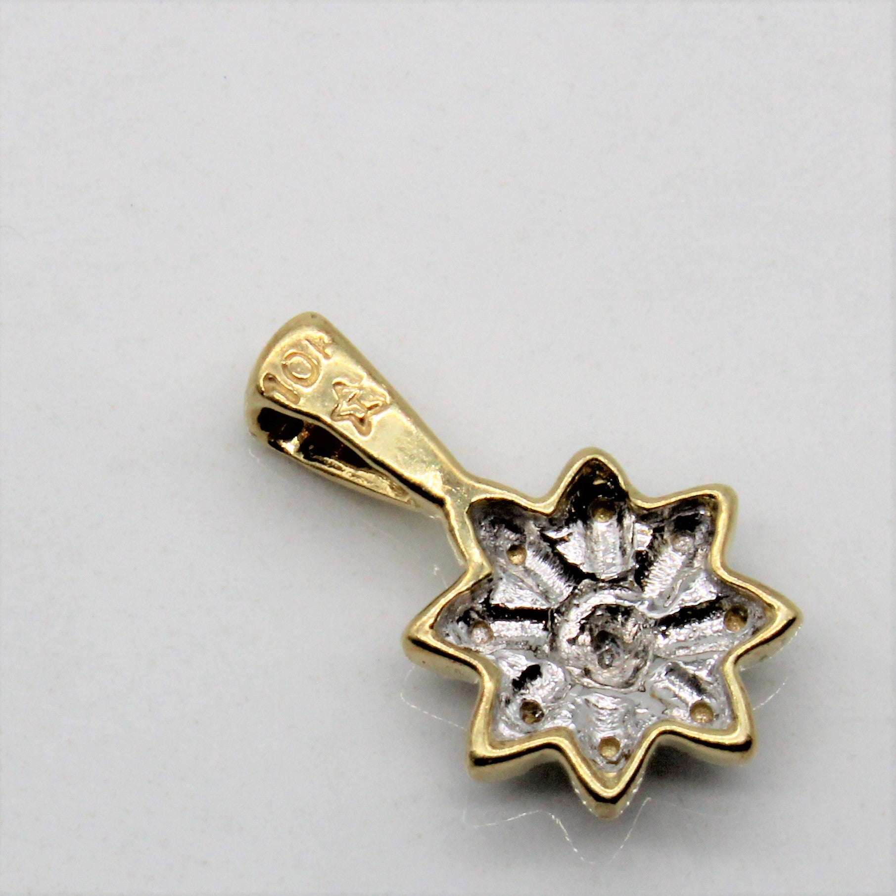 Diamond Floral Pendant | 0.01ct |