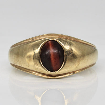 Tigers Eye Cabochon Ring | 1.00ct | SZ 11.5 |