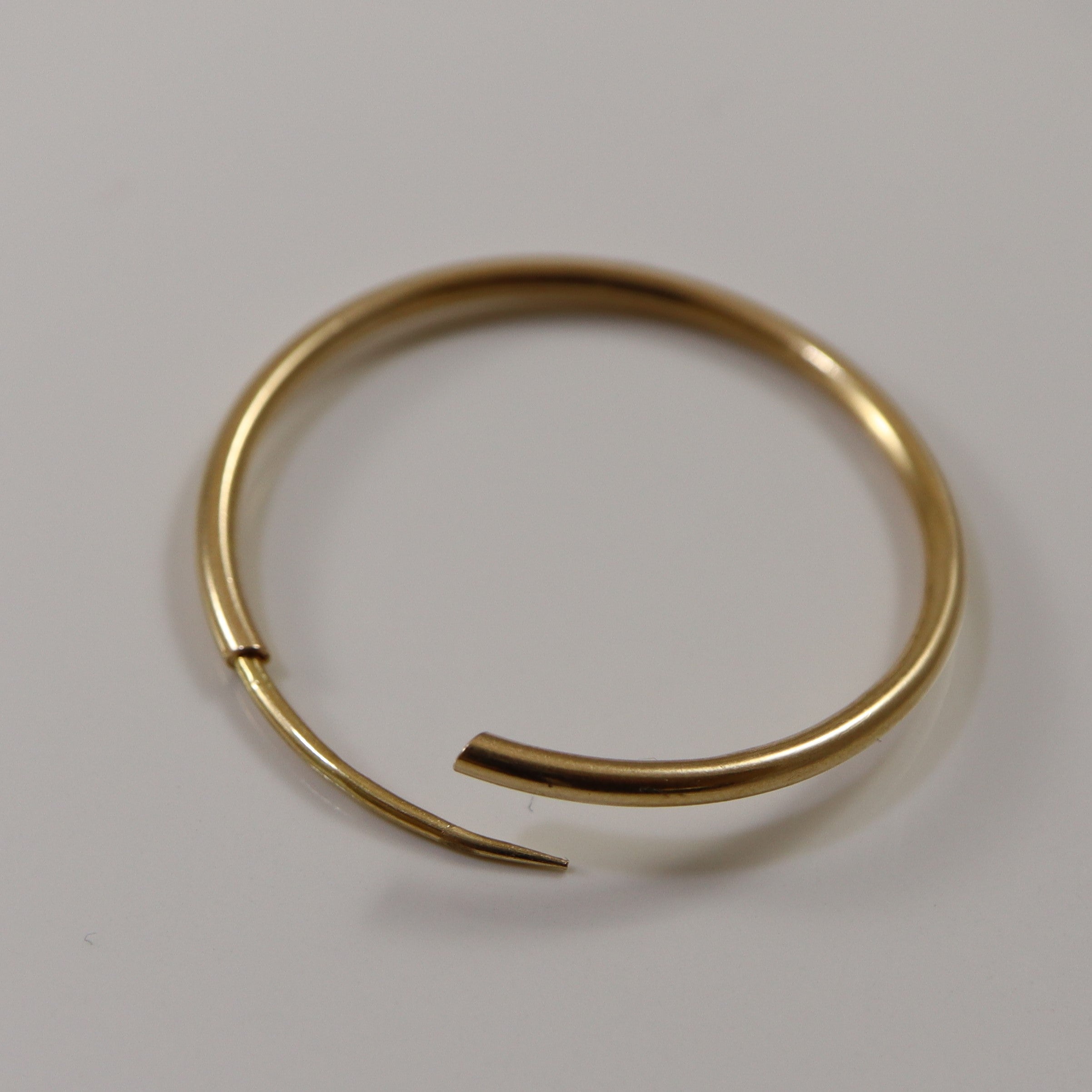 Large Yellow Gold Hoop Earrings |