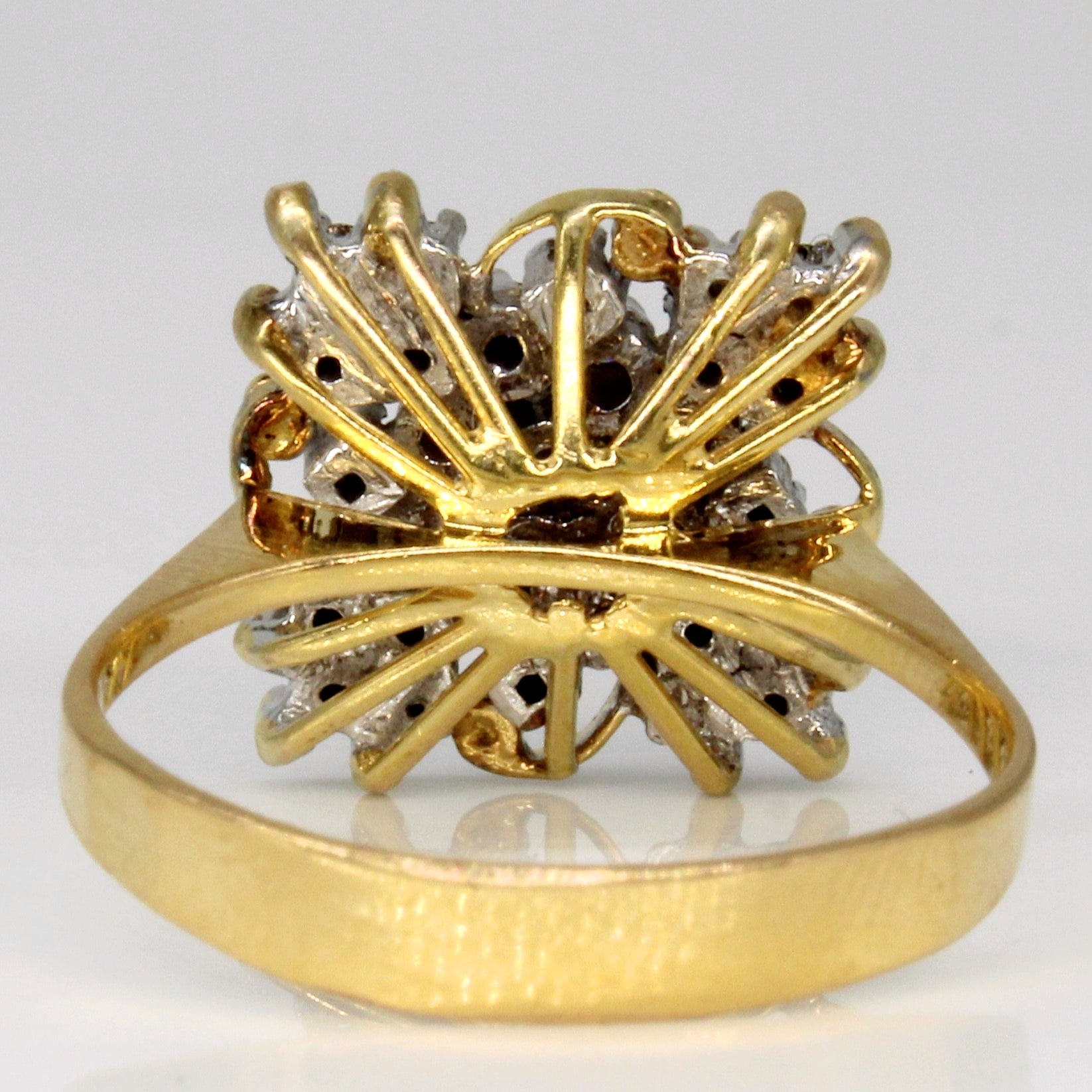 Diamond High Set Cocktail Ring | 0.30ctw | SZ 8 |
