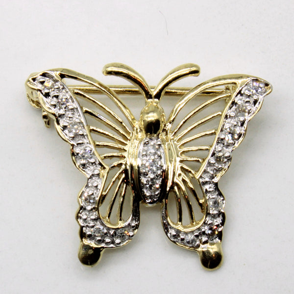 Diamond Butterfly Pendant/Brooch | 0.09ctw |