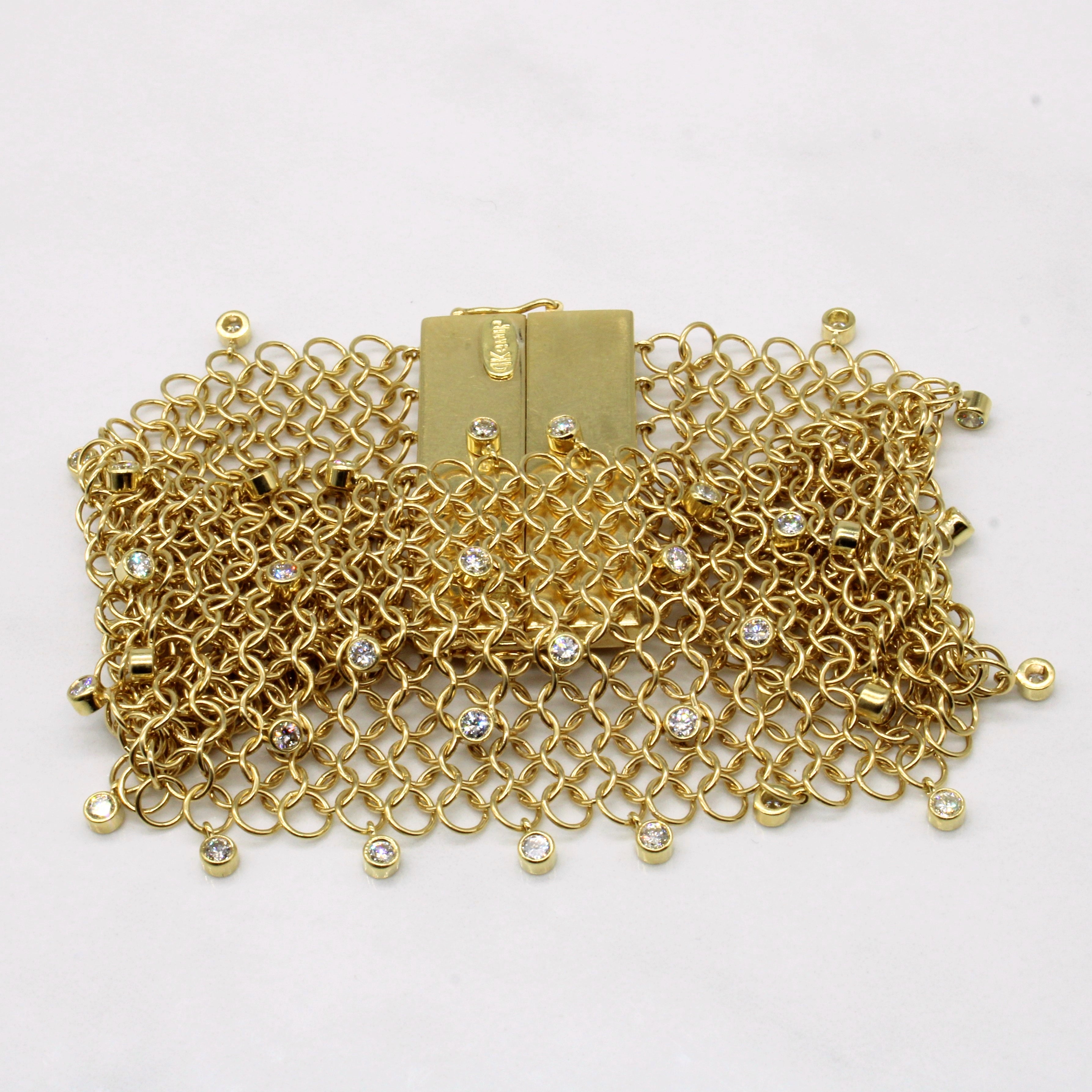 Diamond Mesh Bracelet | 1.84ctw | 7" |