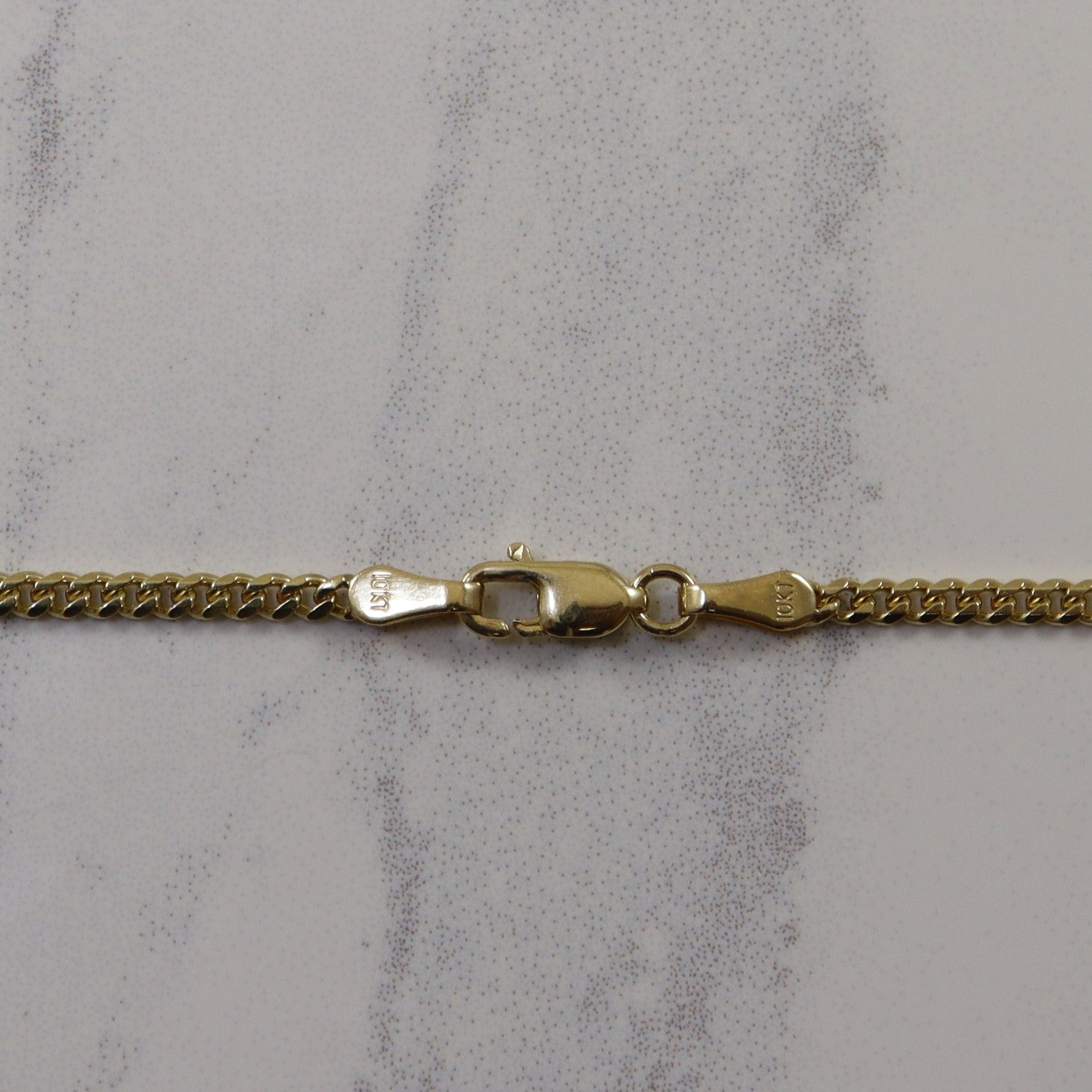 10k Yellow Gold Curb Chain | 24.5