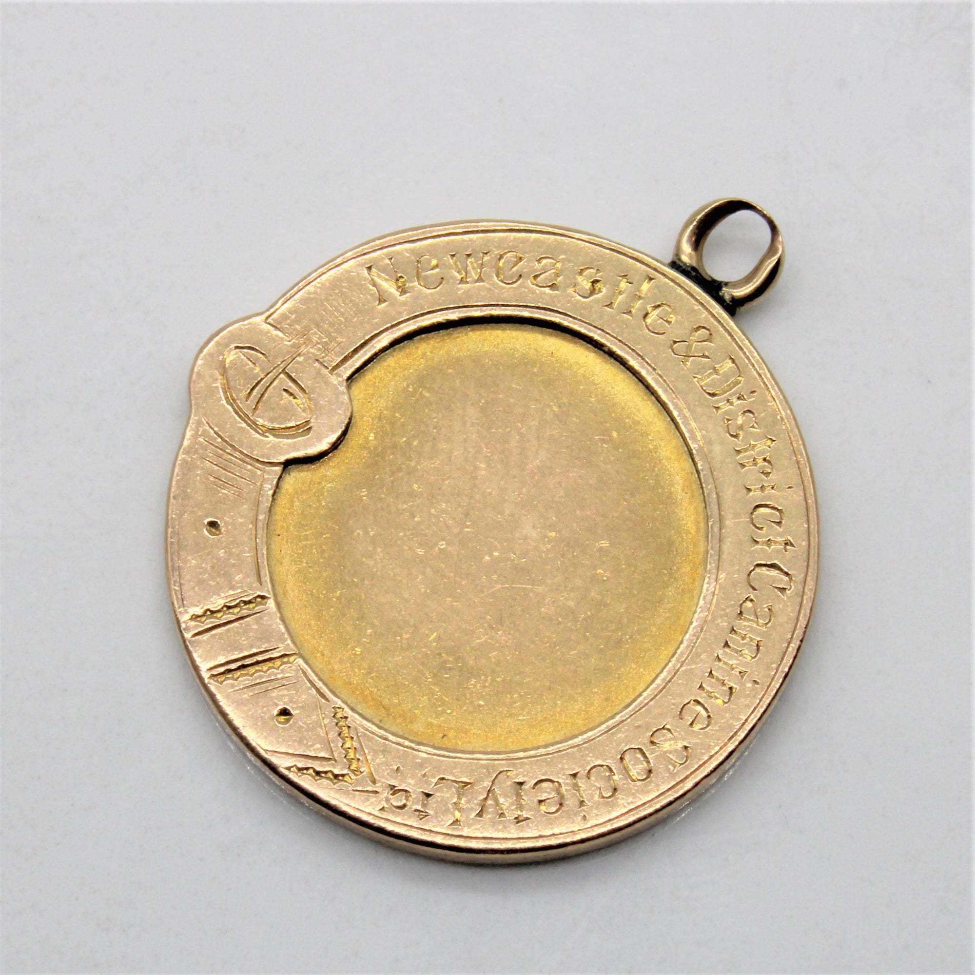 1898 Hallmarked Canine Society Pendent | Hand Engraved 