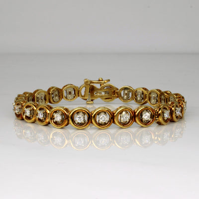 Diamond Circle Link Bracelet | 1.50ctw | 7