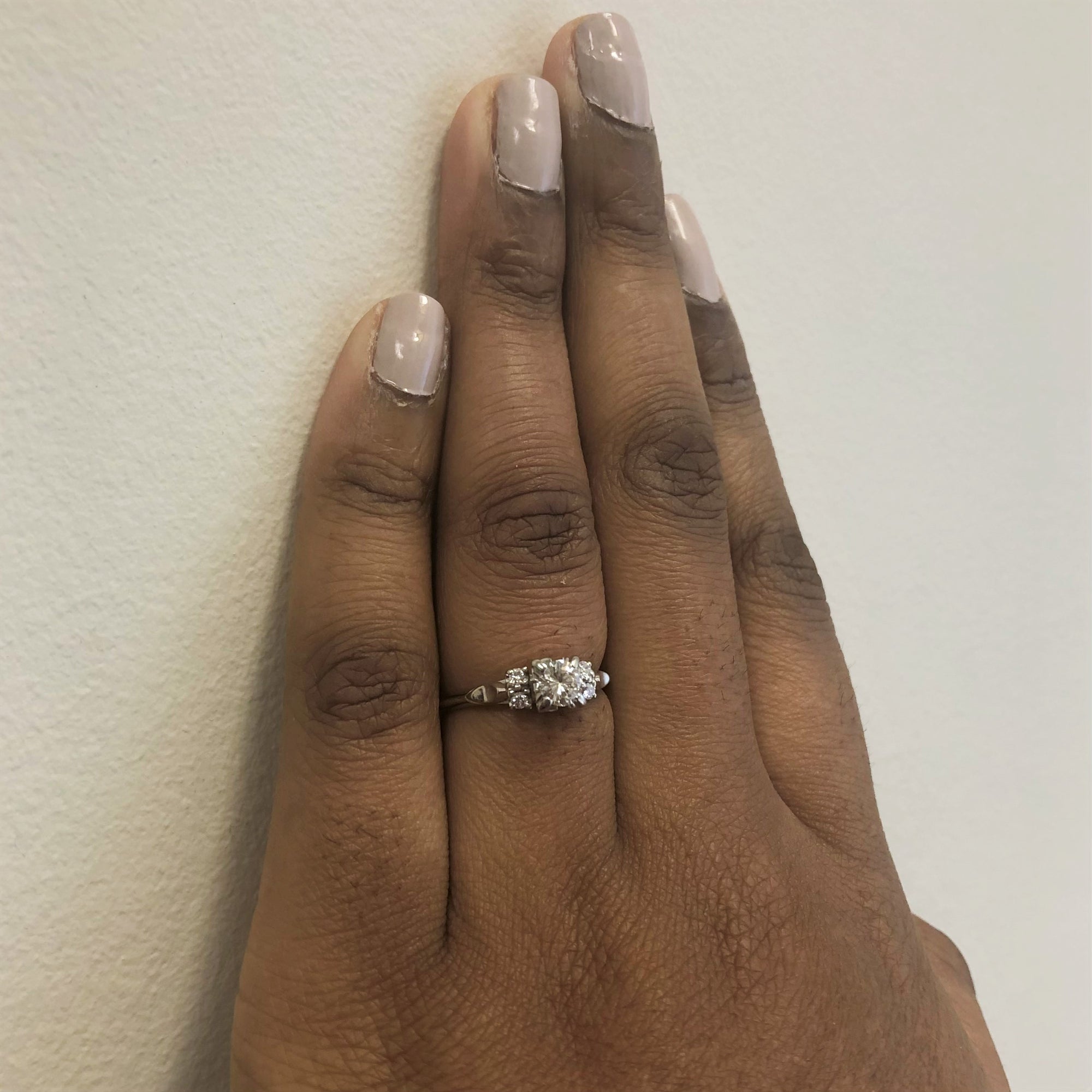 1940s Diamond Engagement Ring | 0.48ctw | SZ 8.25 |