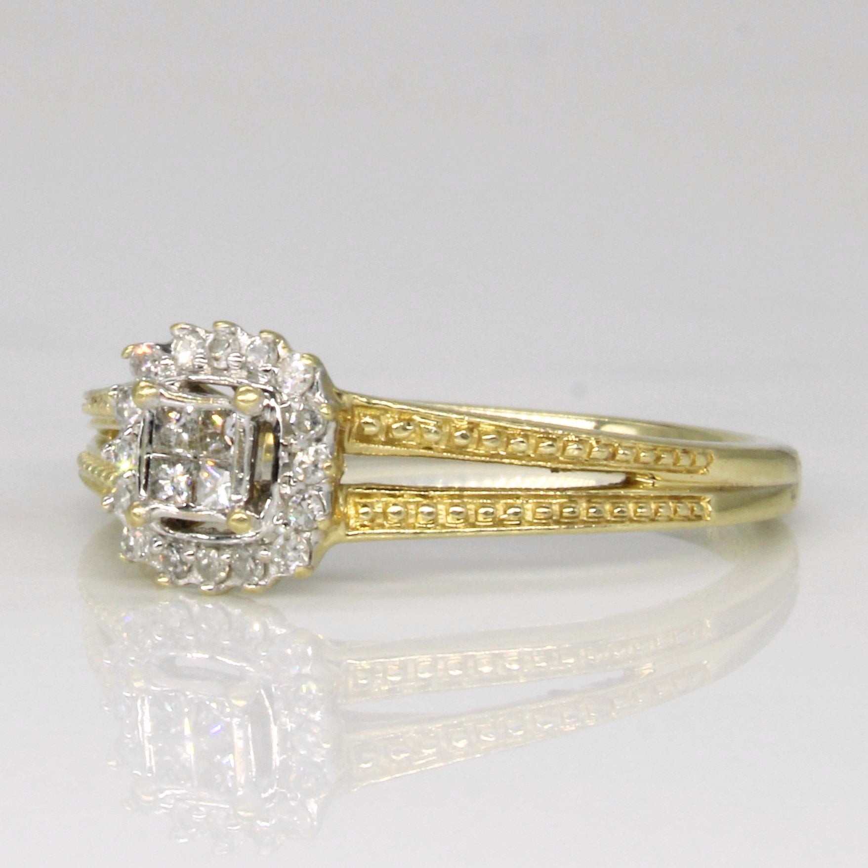 'Michael Hill' Diamond Halo Set Ring | 0.12ctw | SZ 7.25