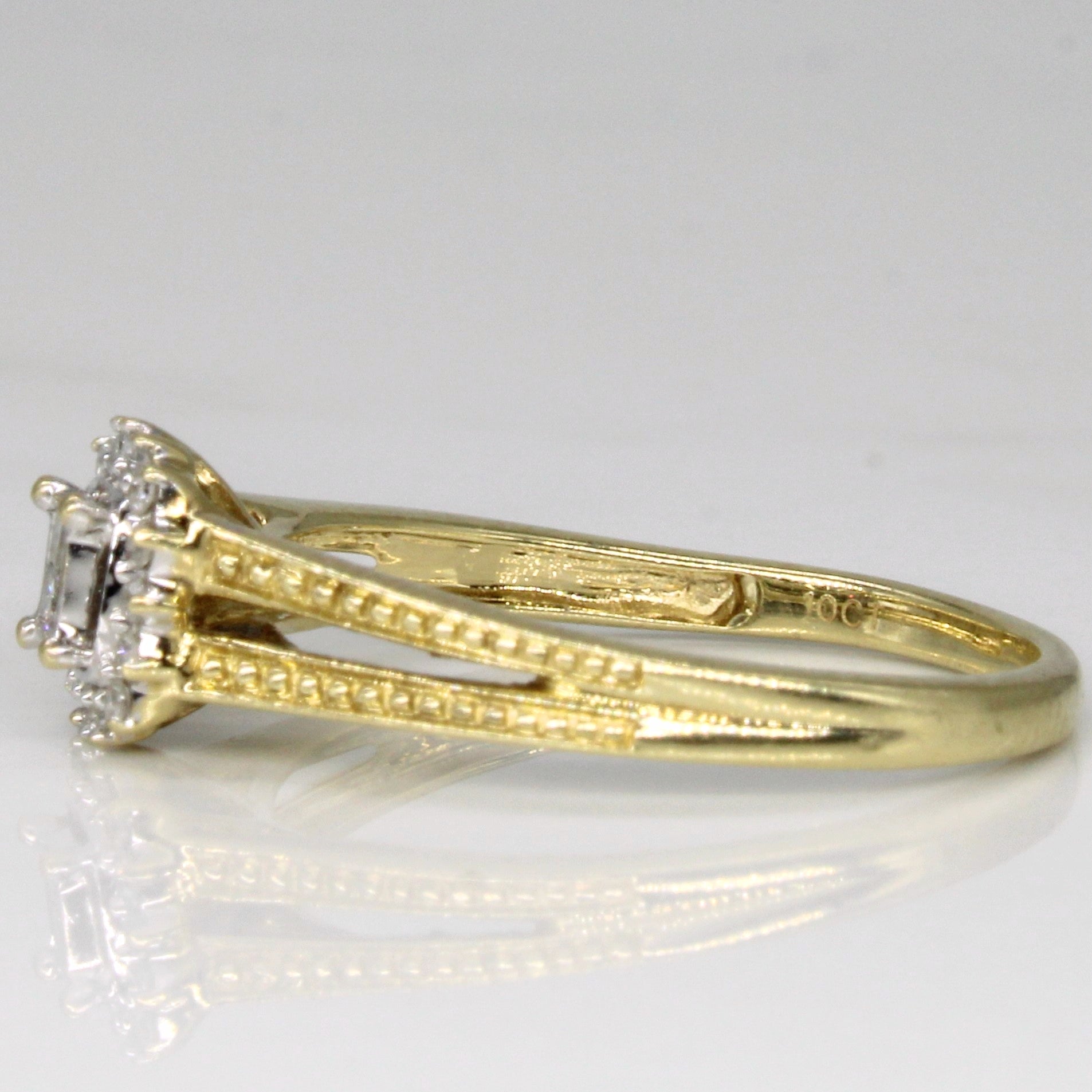 'Michael Hill' Diamond Halo Set Ring | 0.12ctw | SZ 7.25