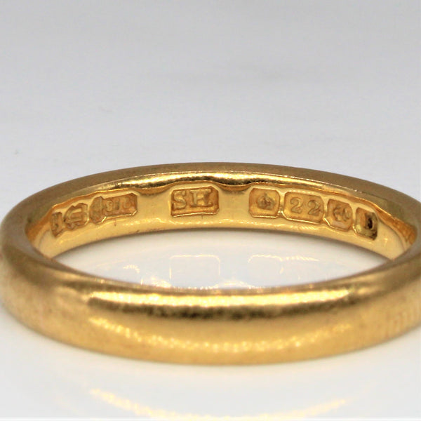 1920s Yellow Gold Band | SZ 5.75 |